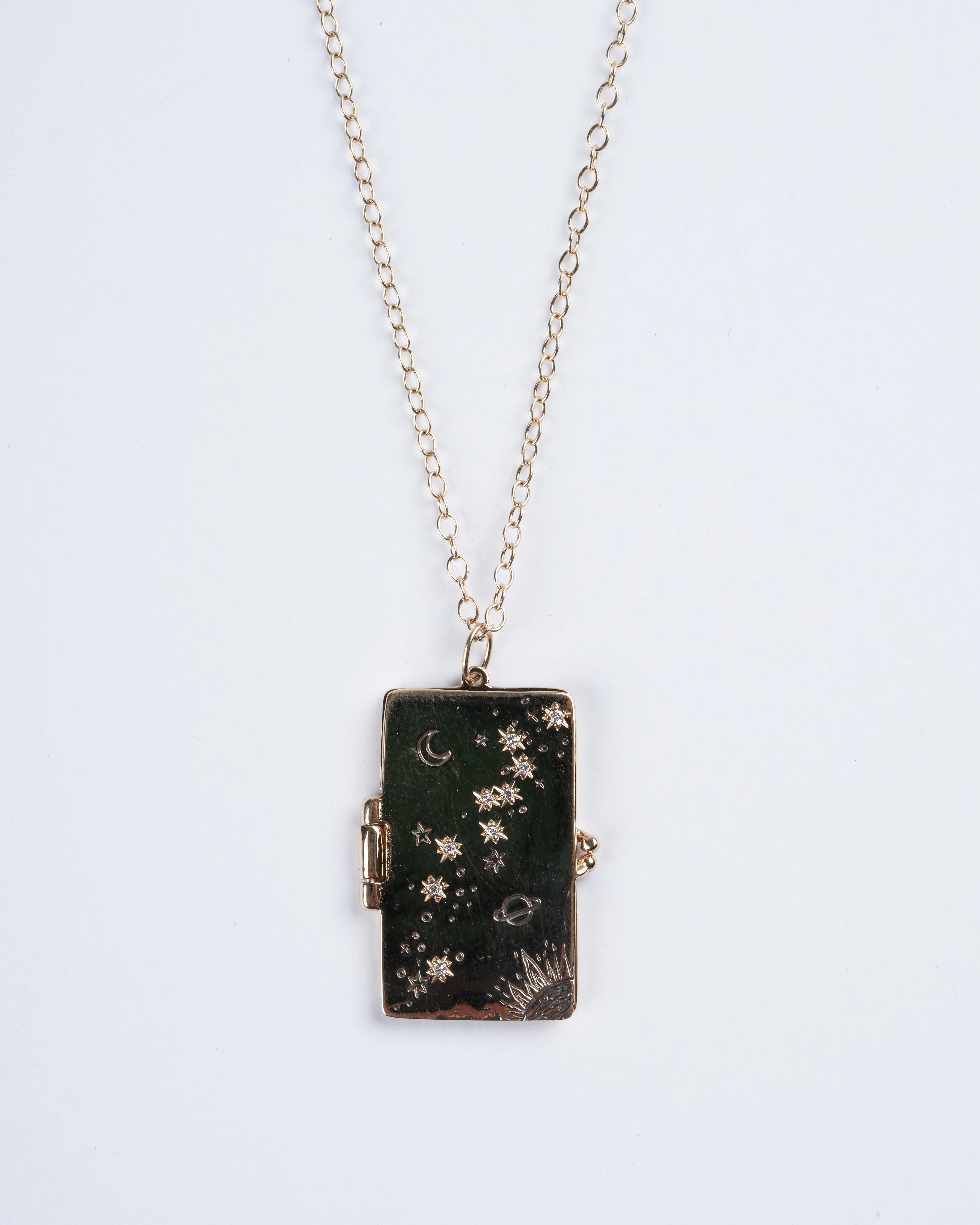 star dust locket w/ 20" chain - Image 2