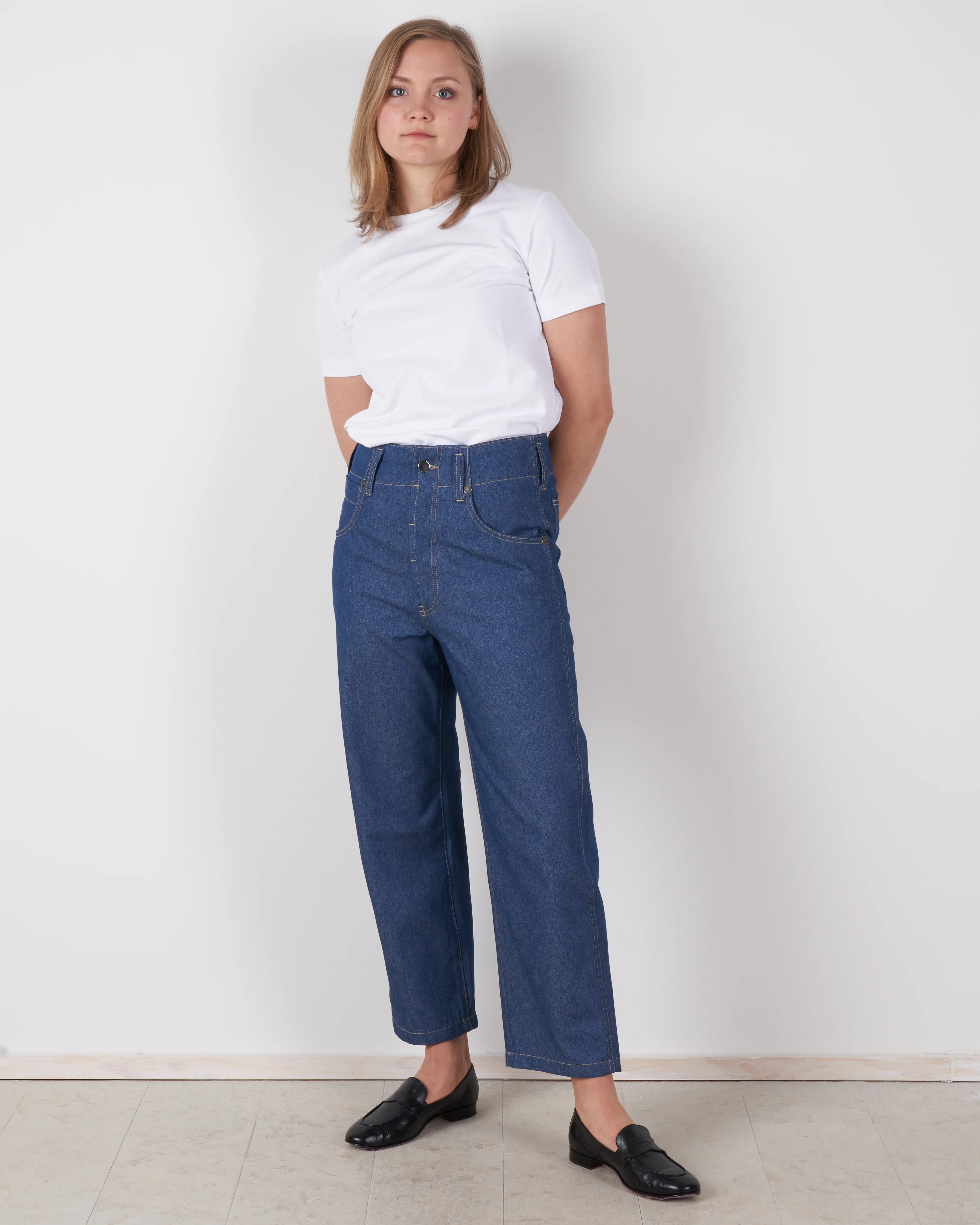 5 pockets denim pants - blue - Image 4