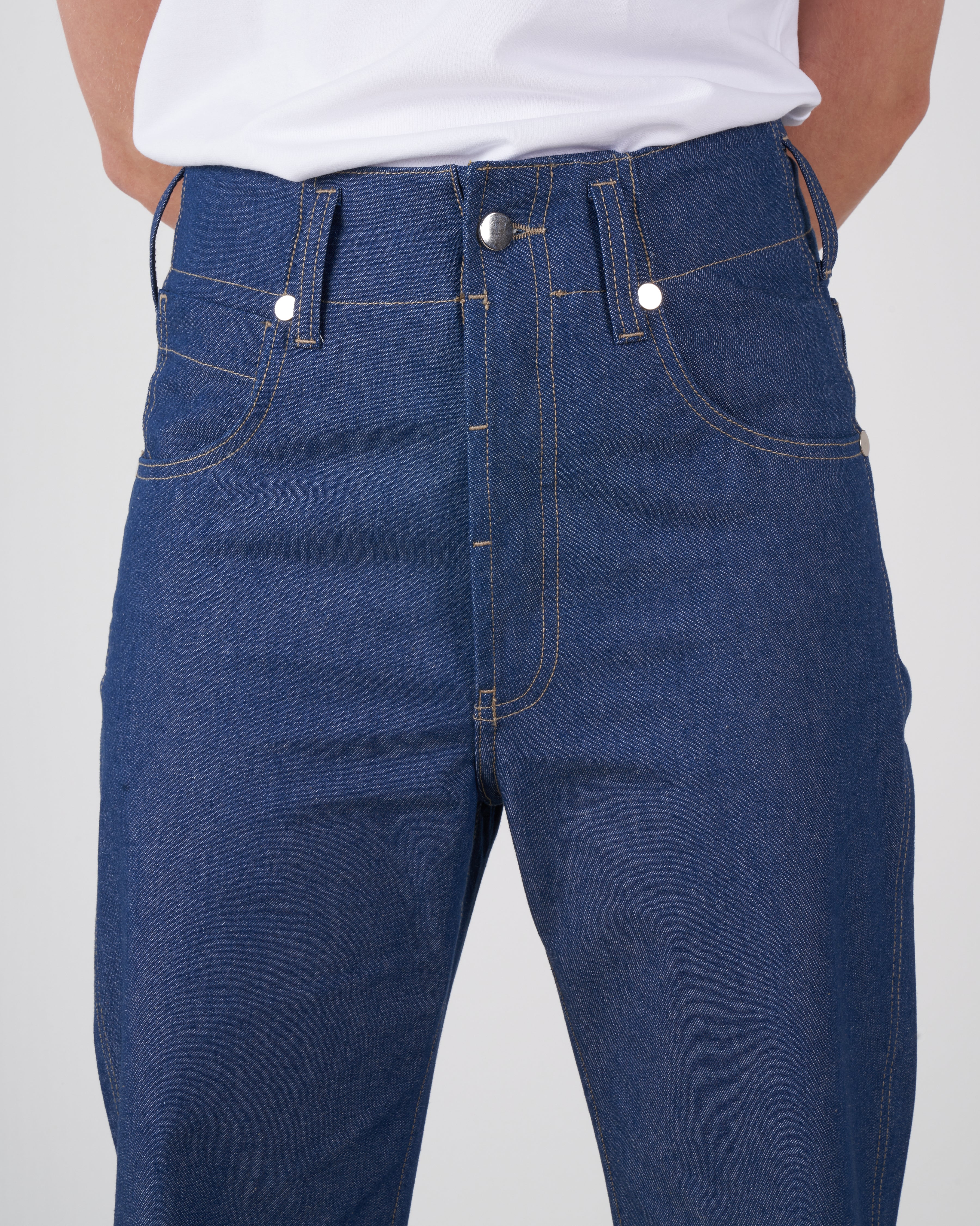 5 pockets denim pants - blue - Image 5