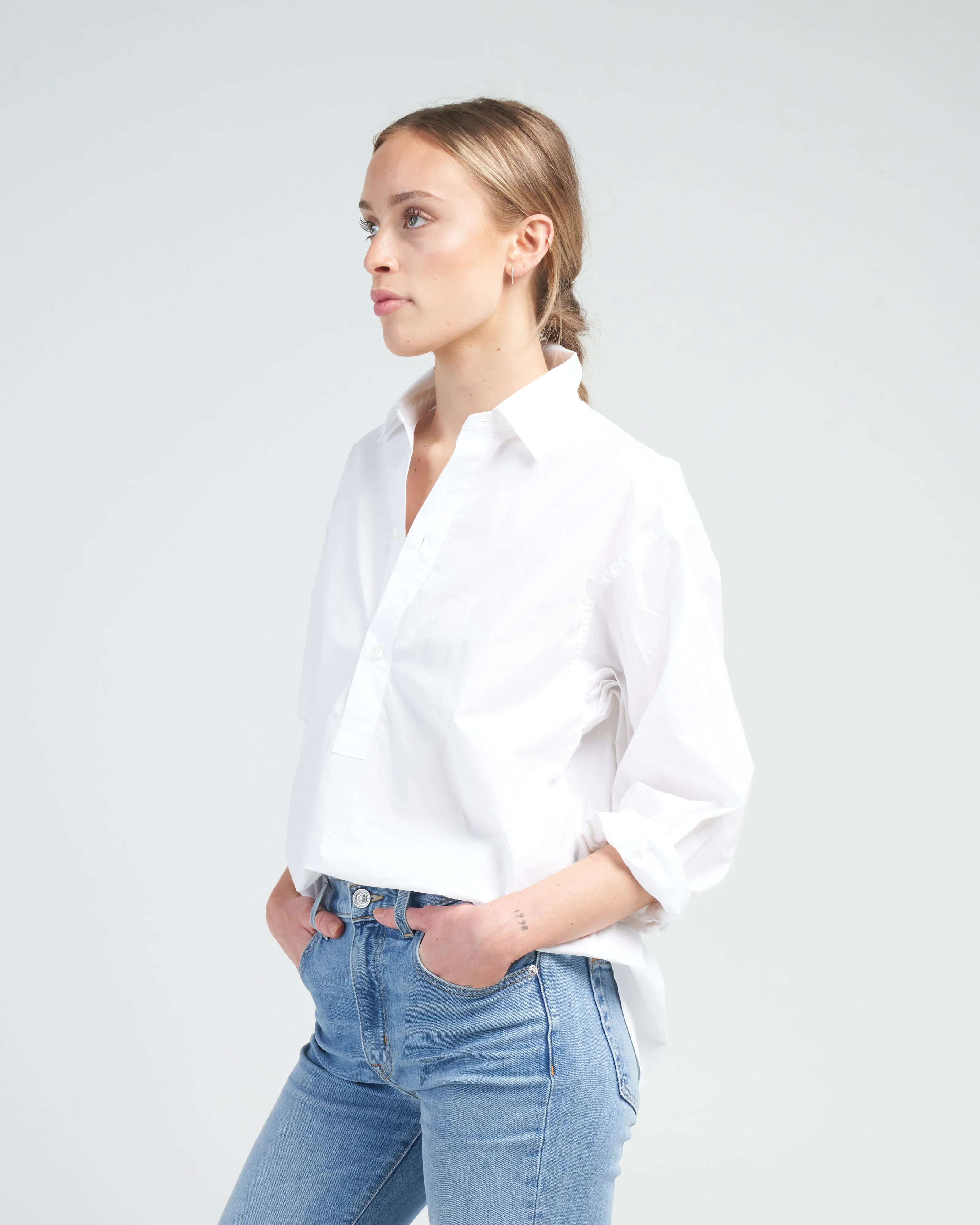 popover shirt - white - Image 3