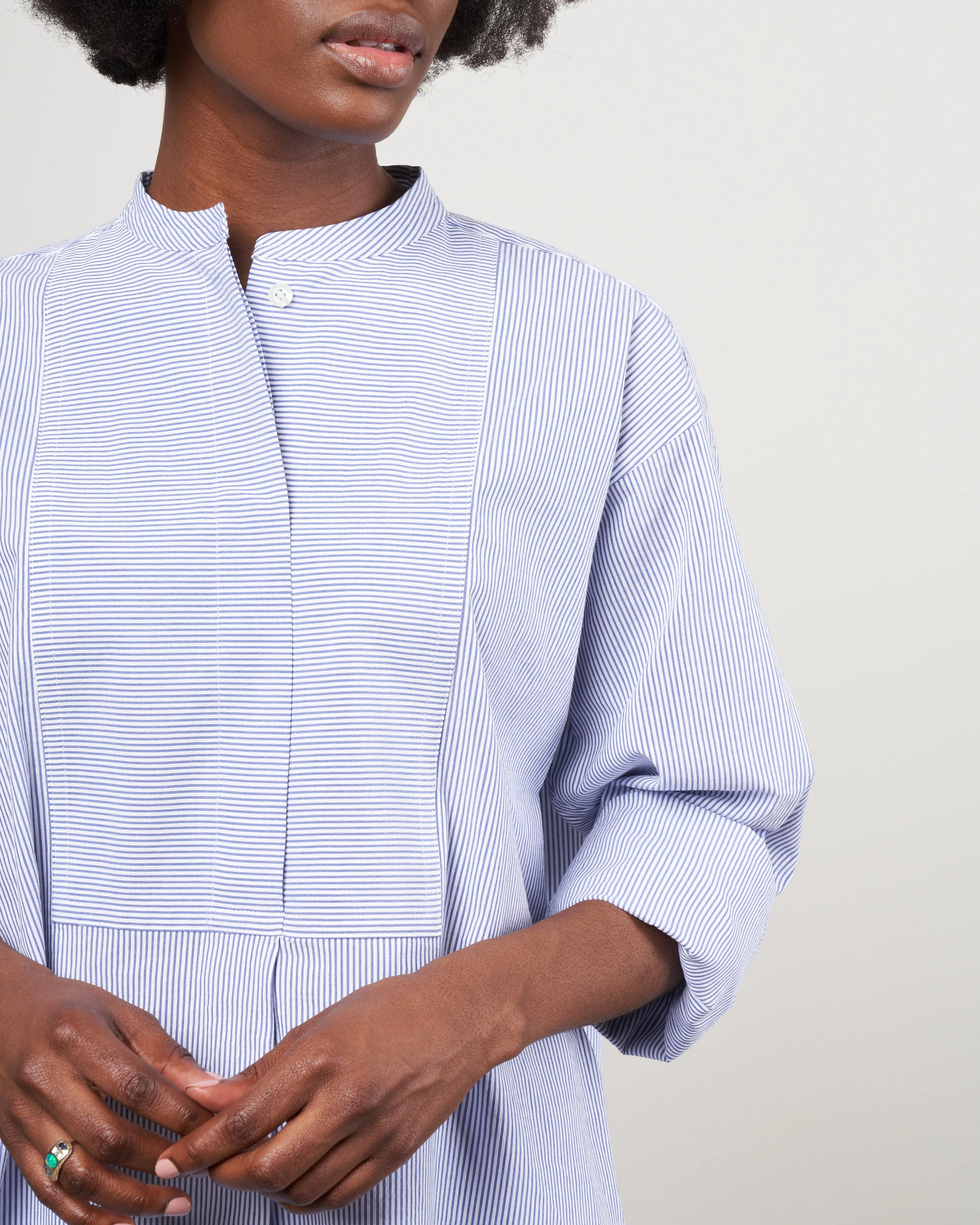 bossa oversized shirt - navy - Image 4