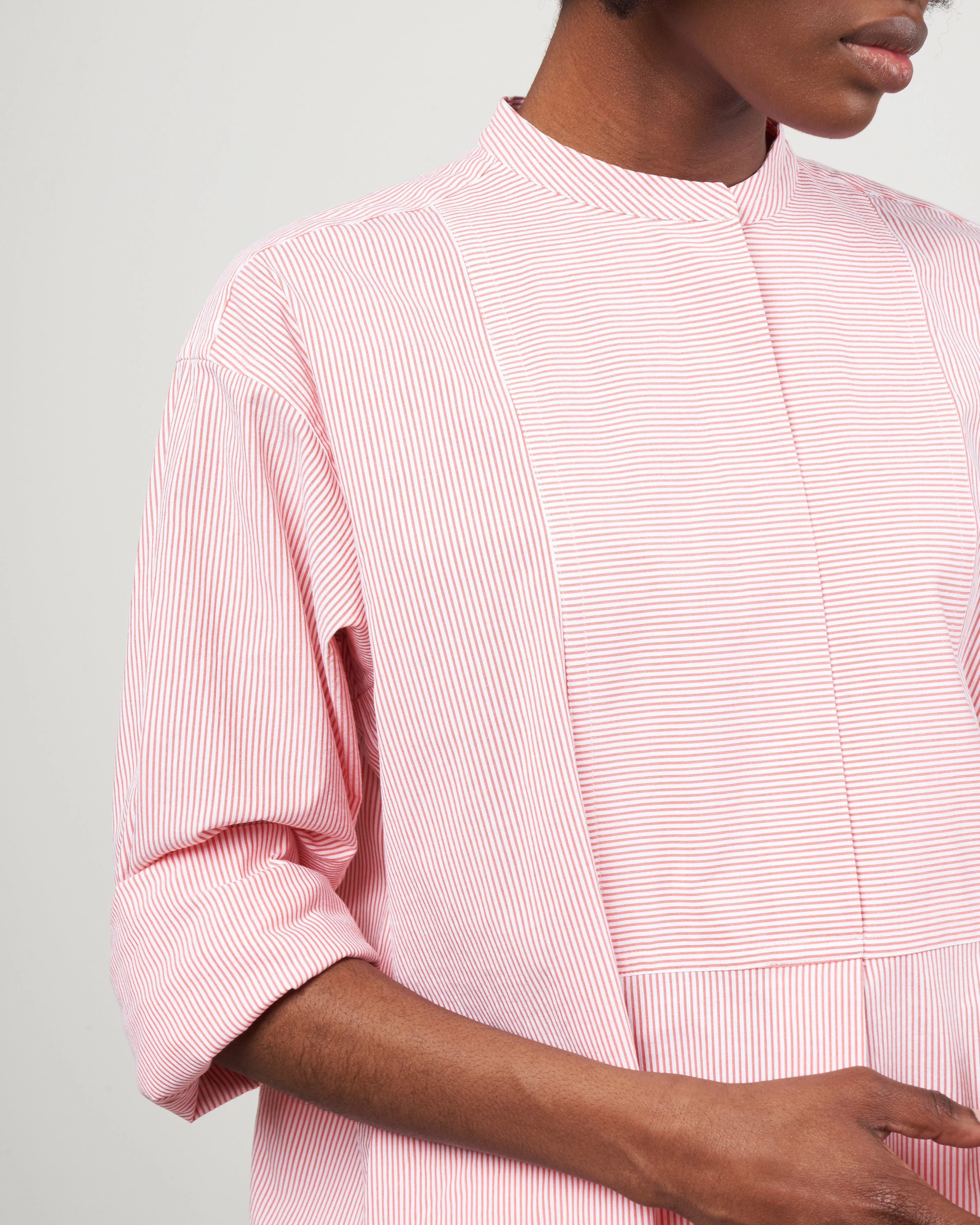 bossa oversized shirt - red - Image 4
