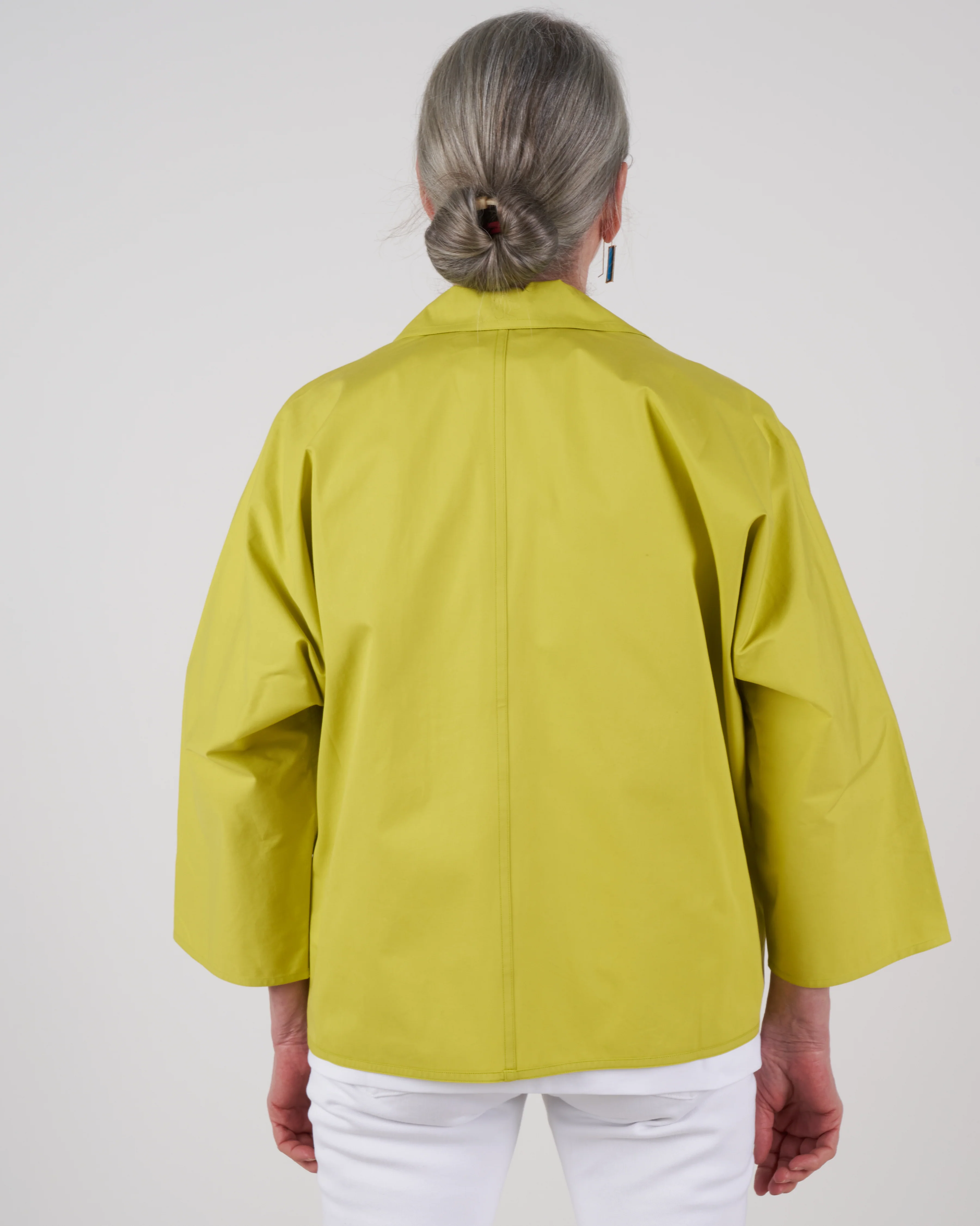 buttonless jacket - anise - Image 4