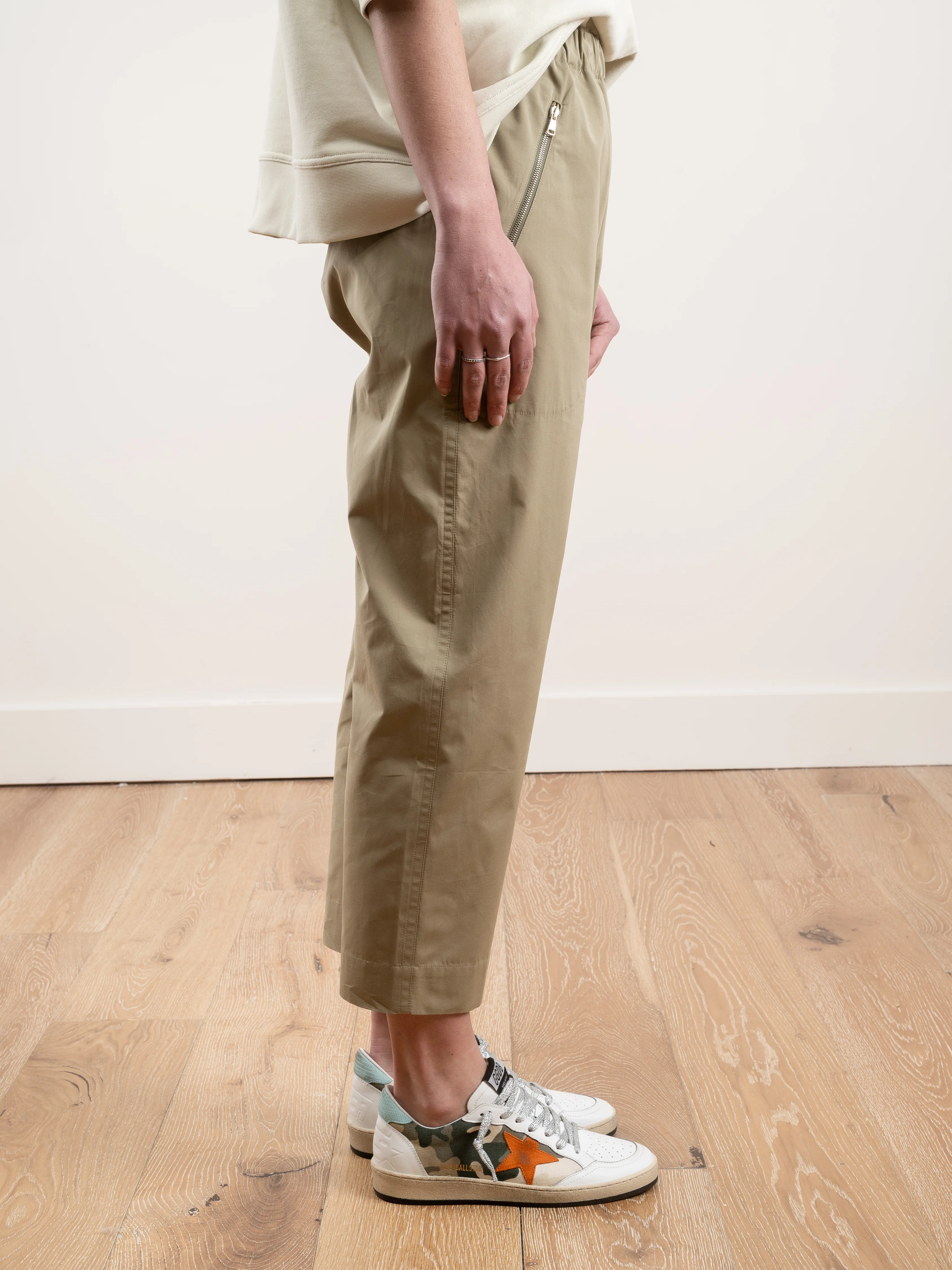 casual pants - woven lentil - Image 2