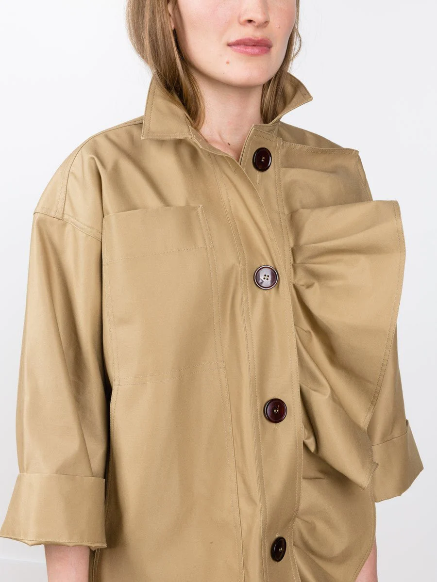 corsica jacket - khaki - Image 5