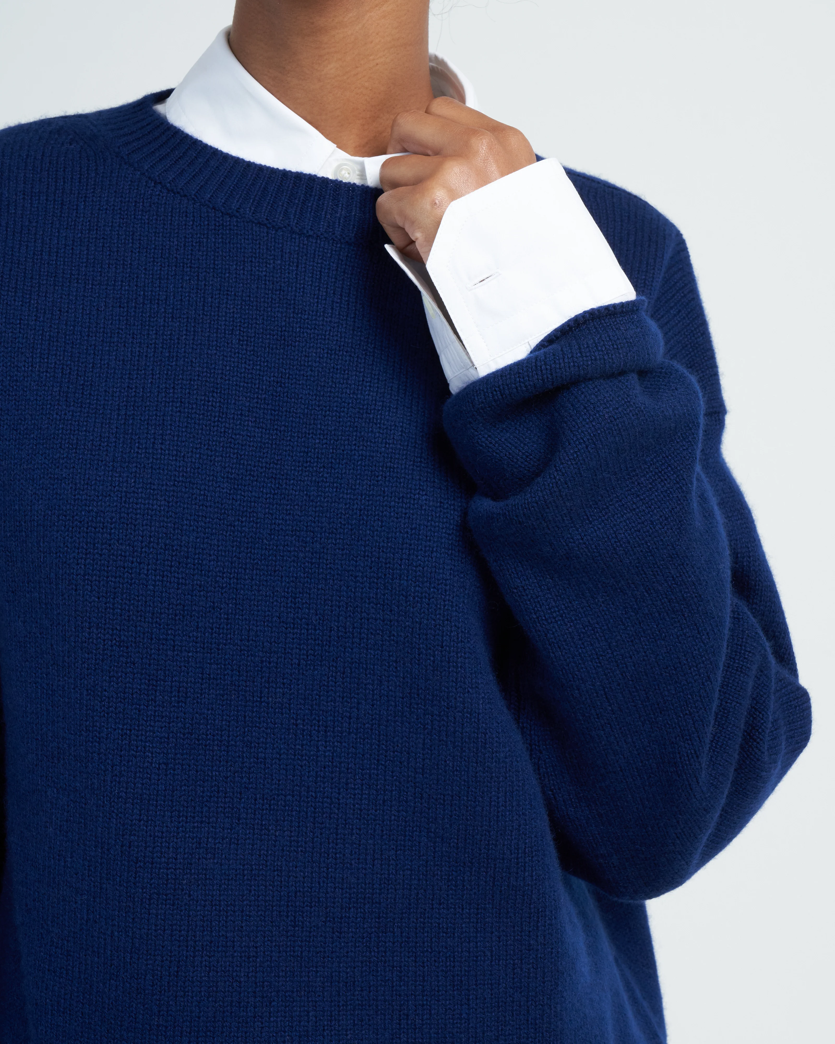 crew neck sweater - deep sea blue - Image 5