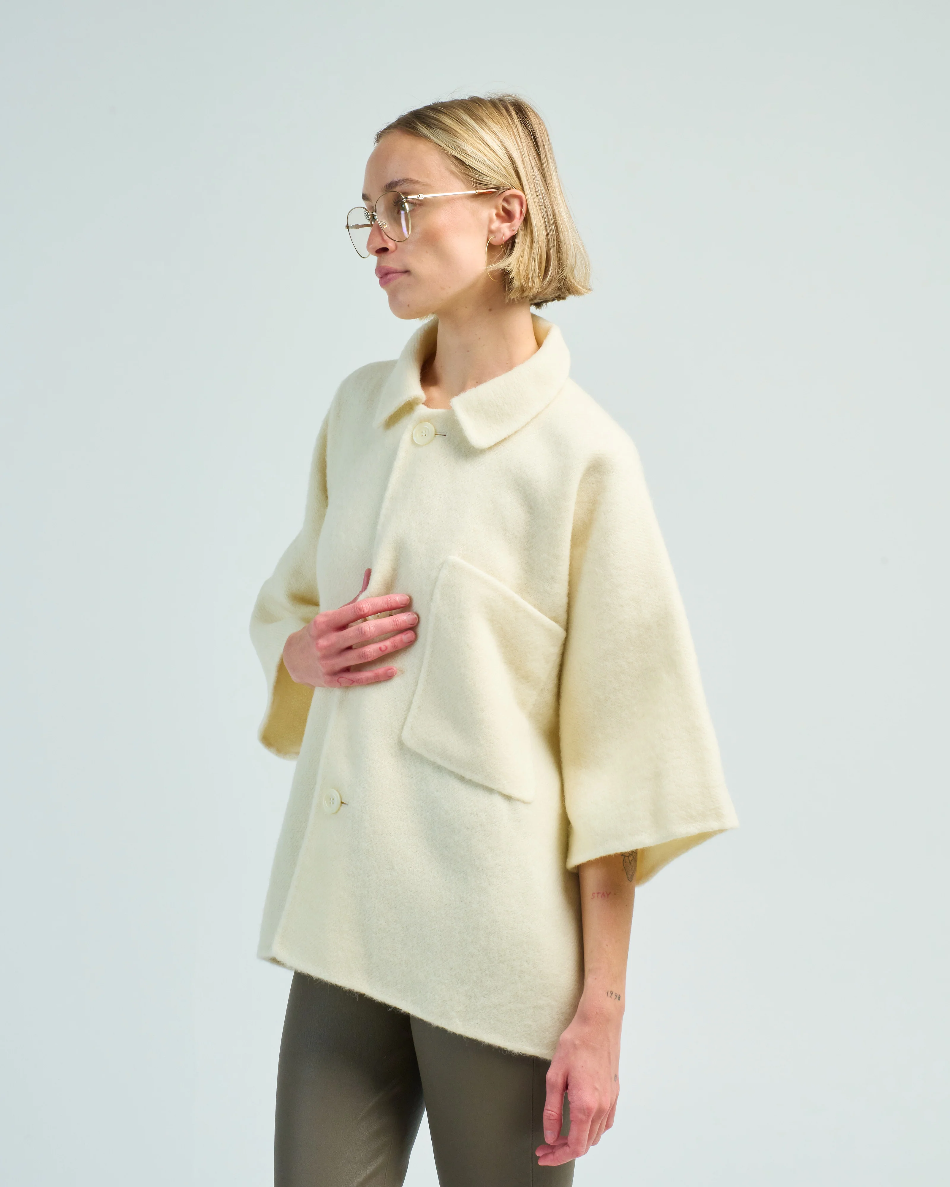 cropped kimono jacket - Image 3