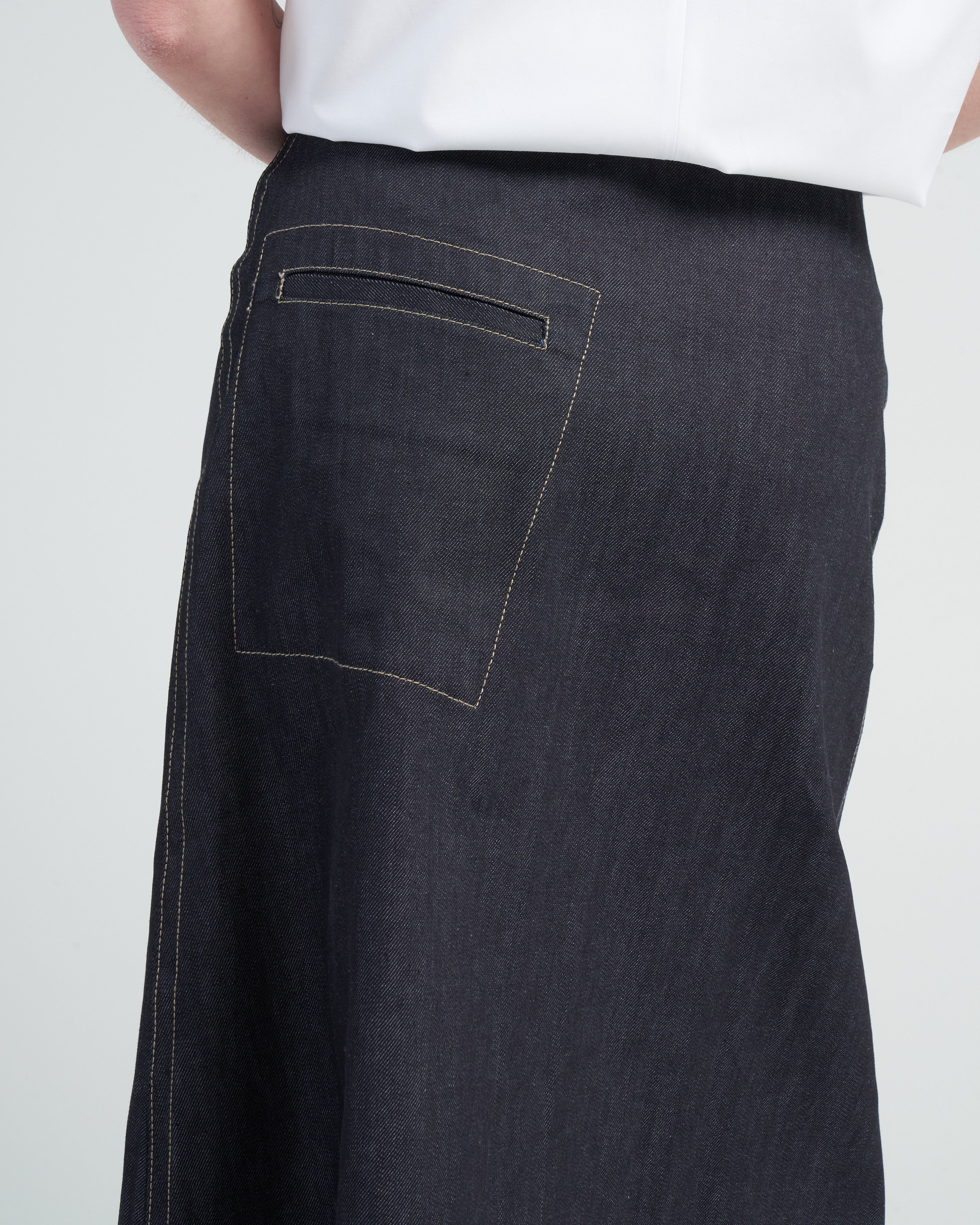 denim twill skirt - midnight - Image 5