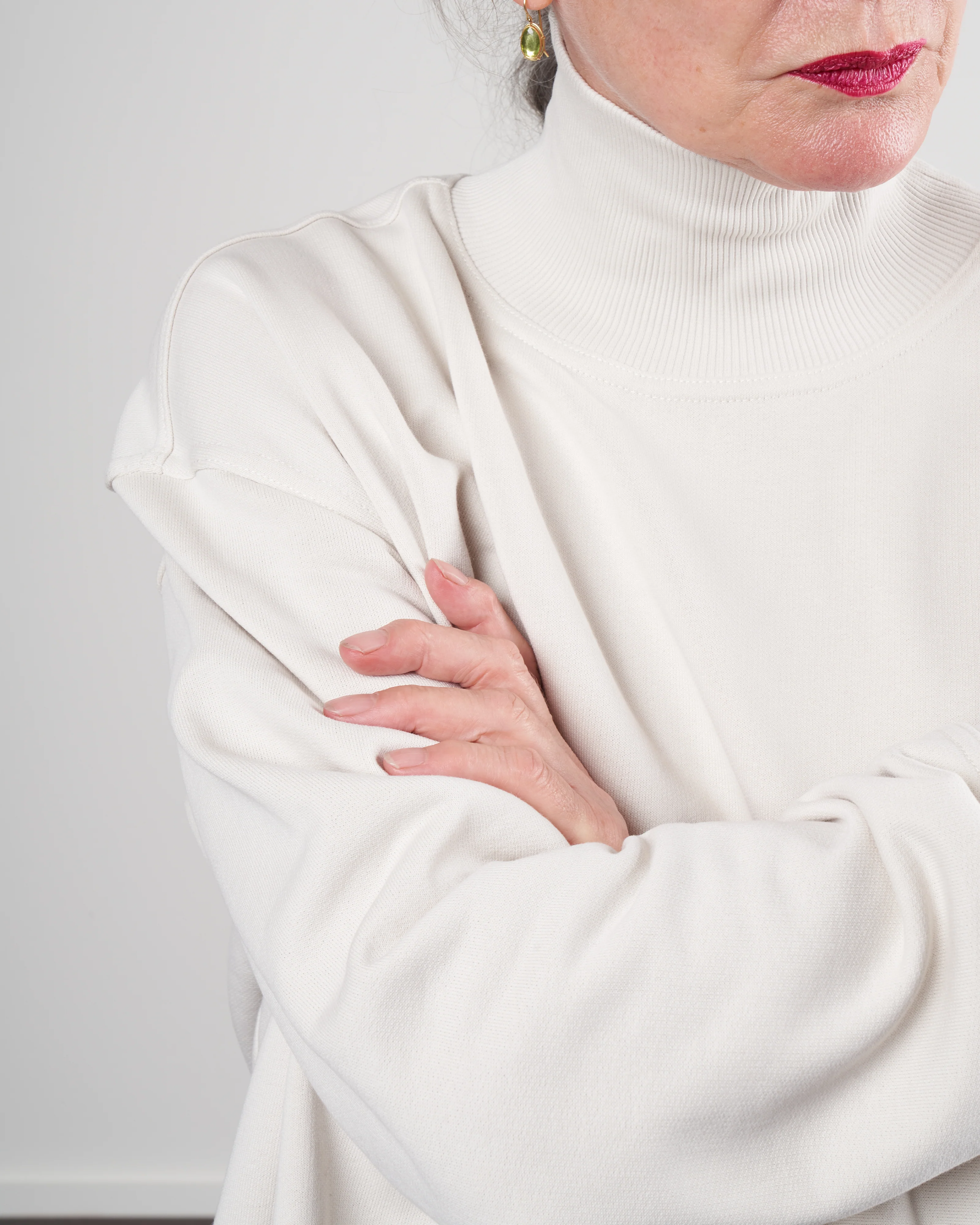 fleece pullover - mastic - Image 5