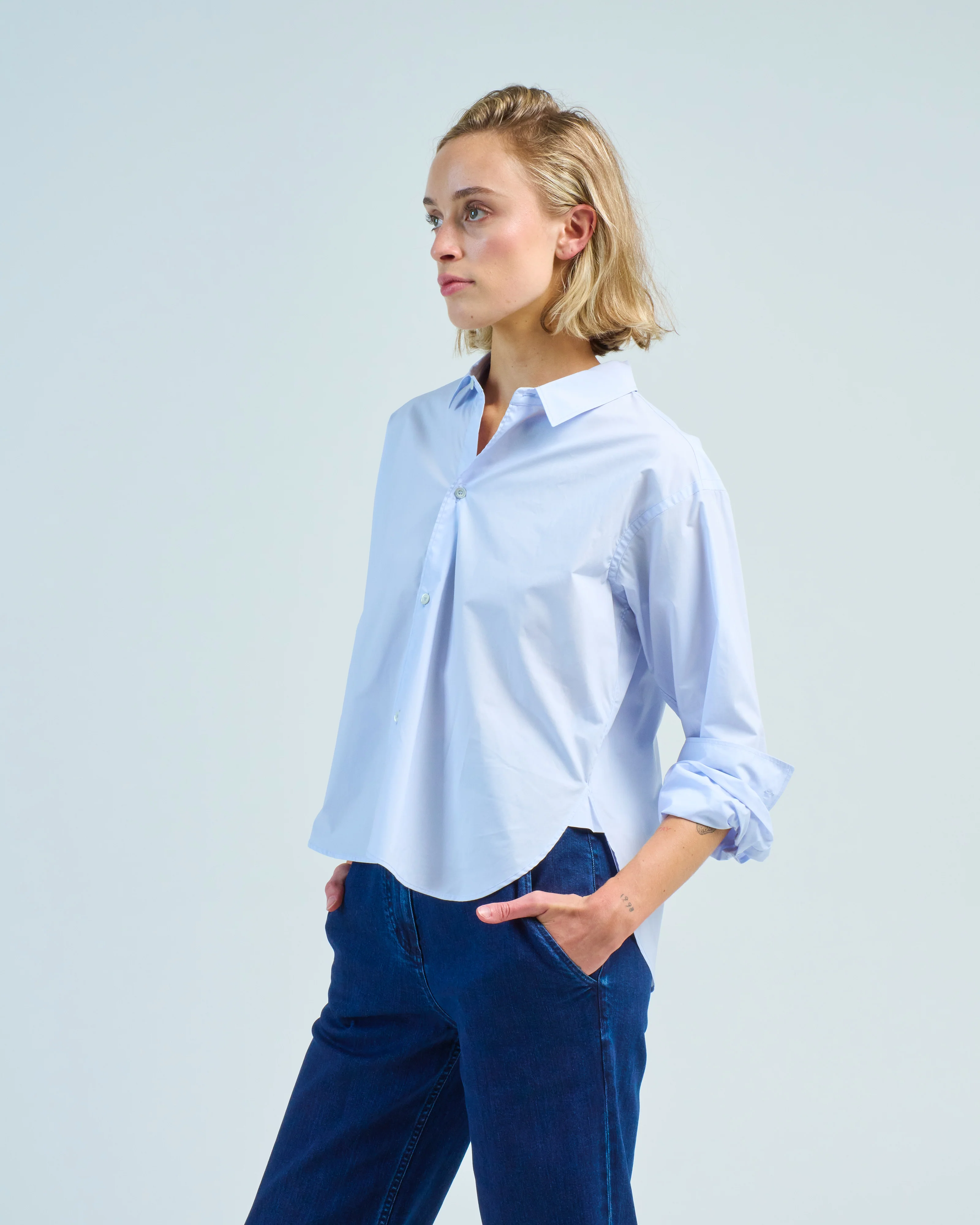 long sleeve cropped shirt - Image 3