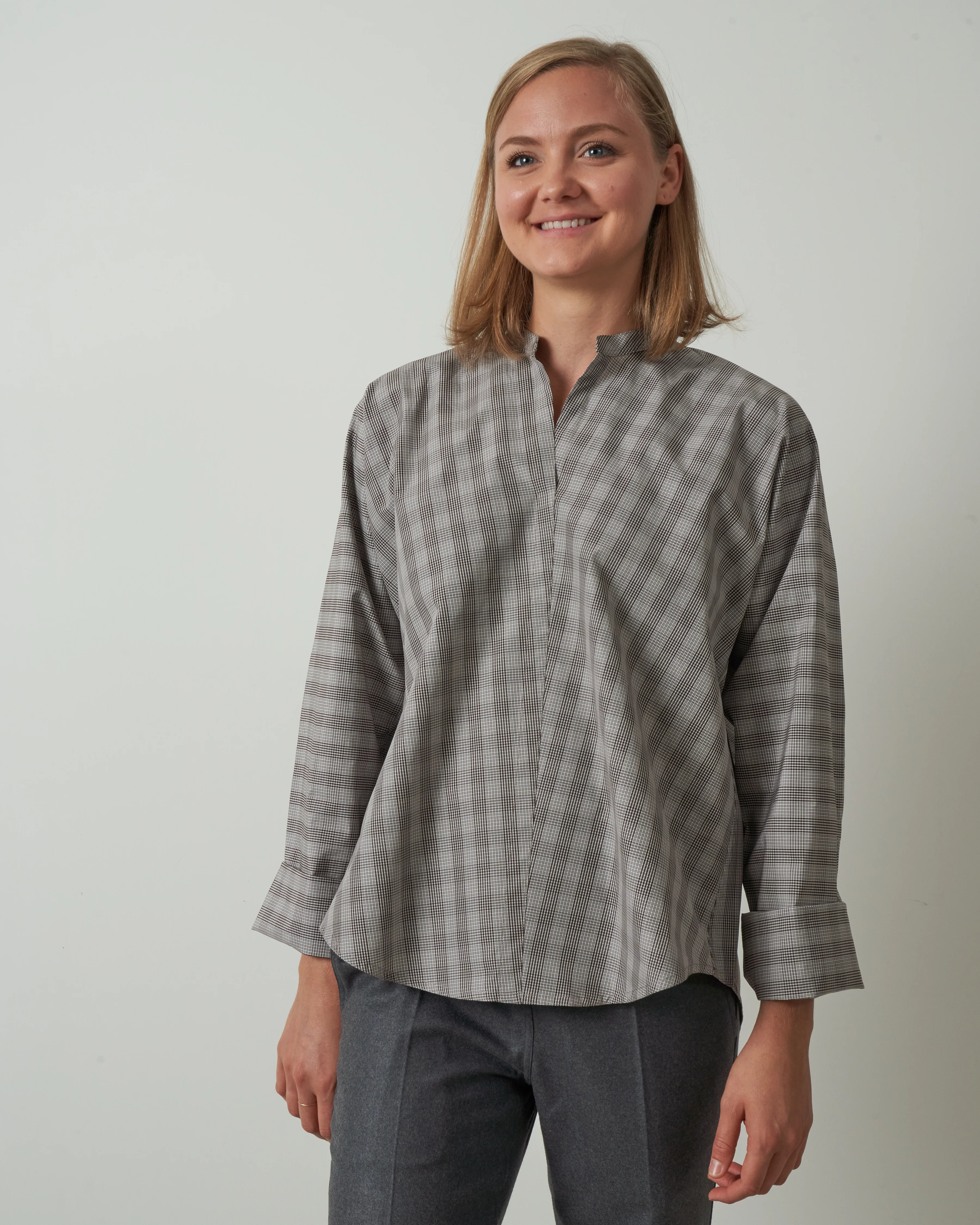 lslv top - woven chocolate chalk - Image 2