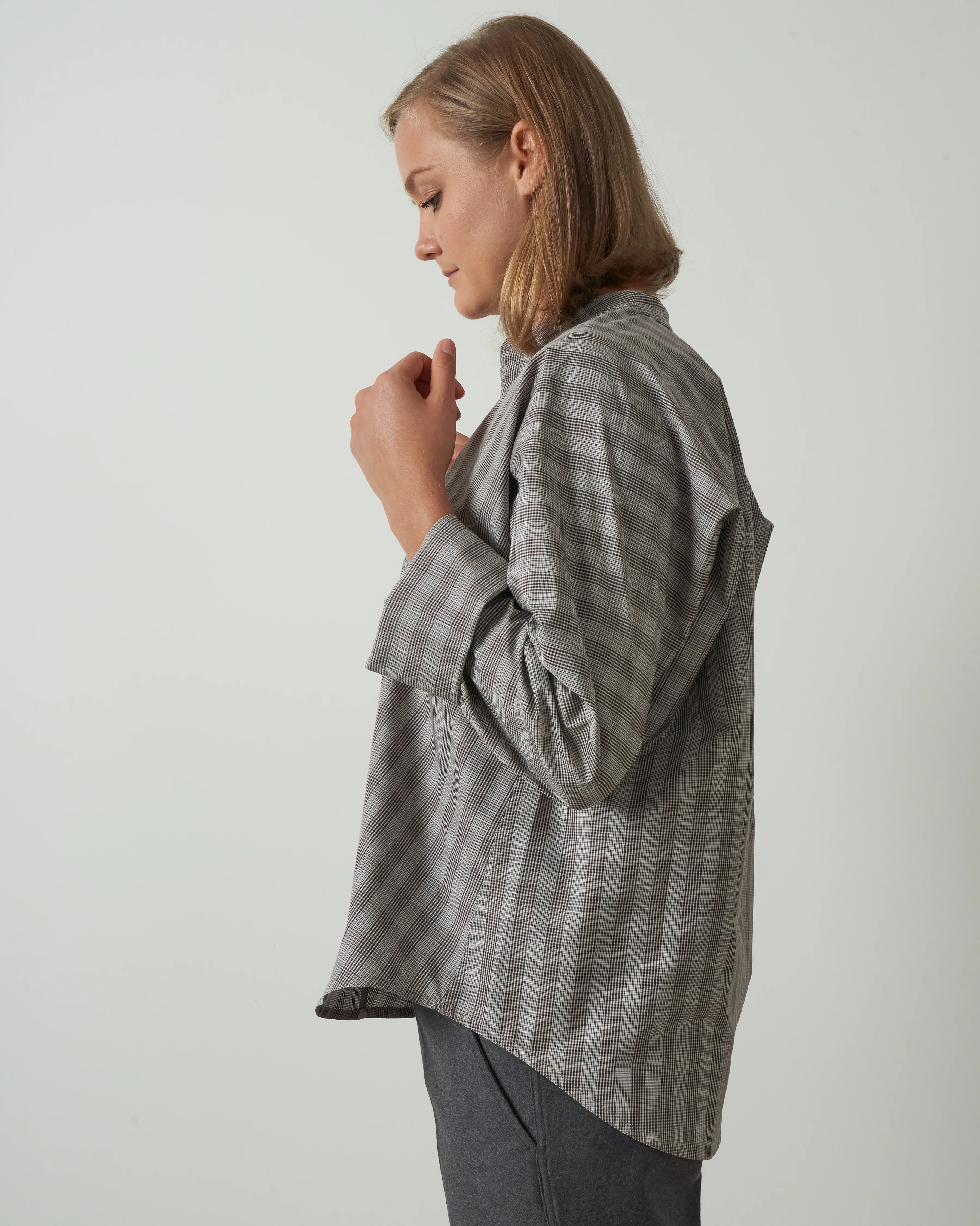 lslv top - woven chocolate chalk - Image 4