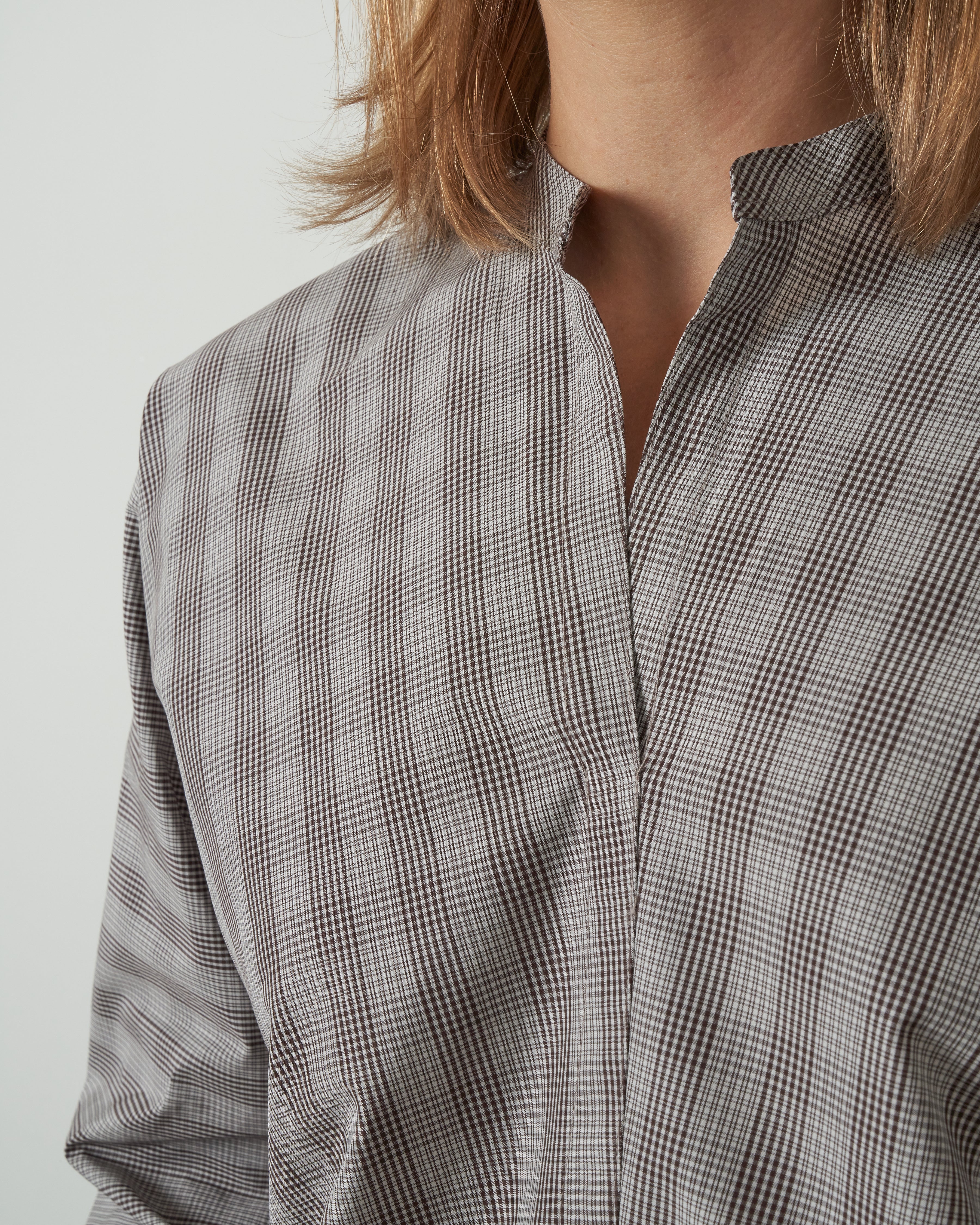 lslv top - woven chocolate chalk - Image 6