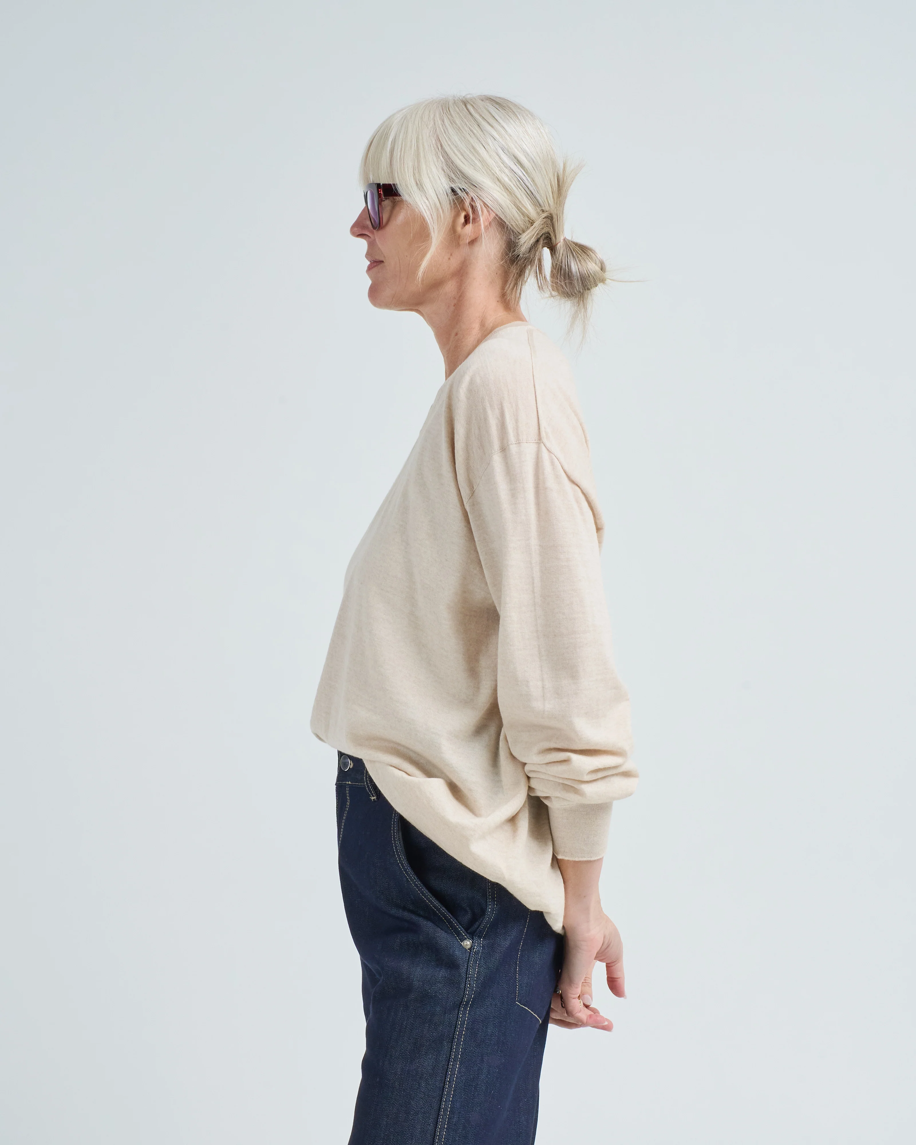 merino v-neck sweater - Image 3