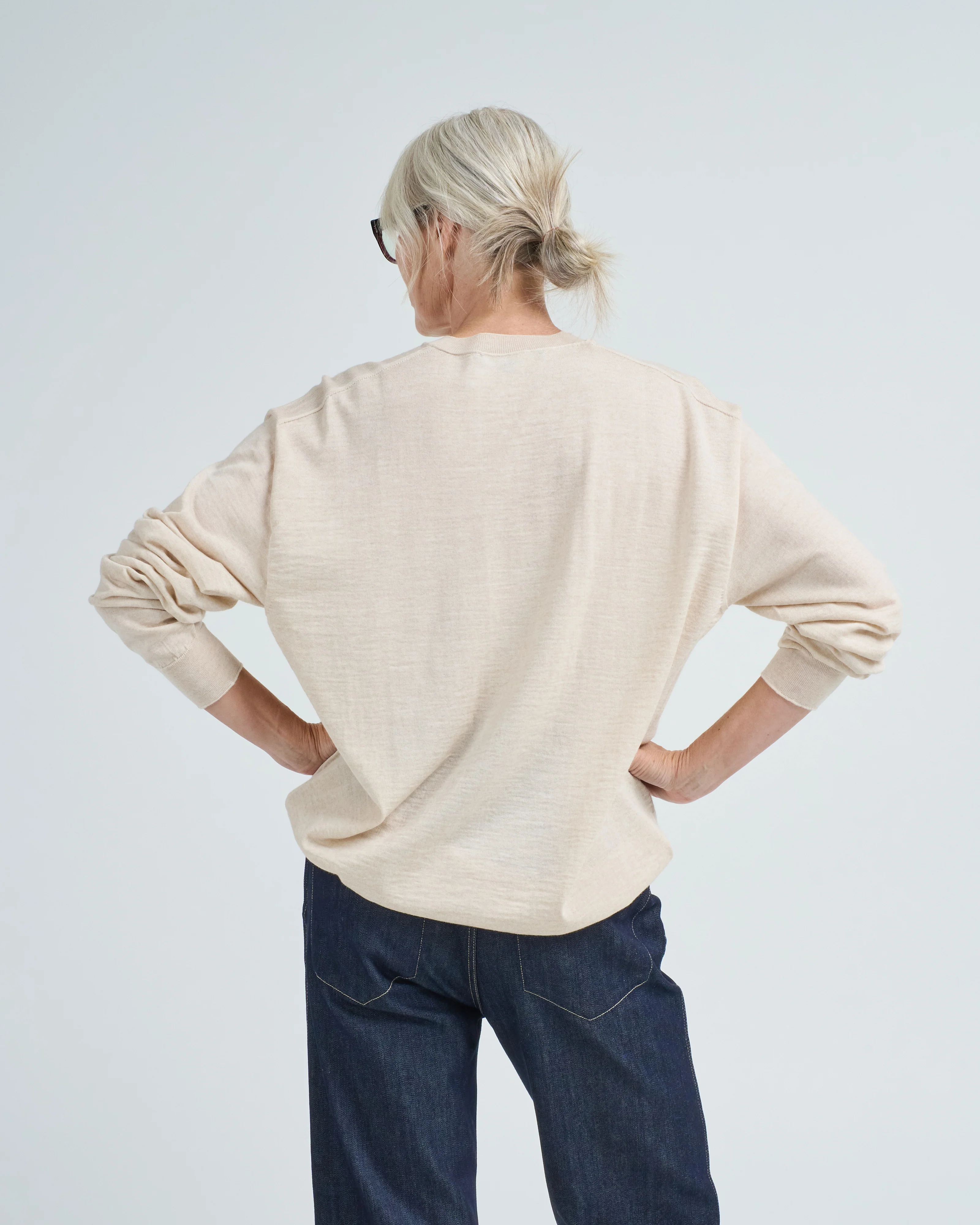 merino v-neck sweater - Image 4