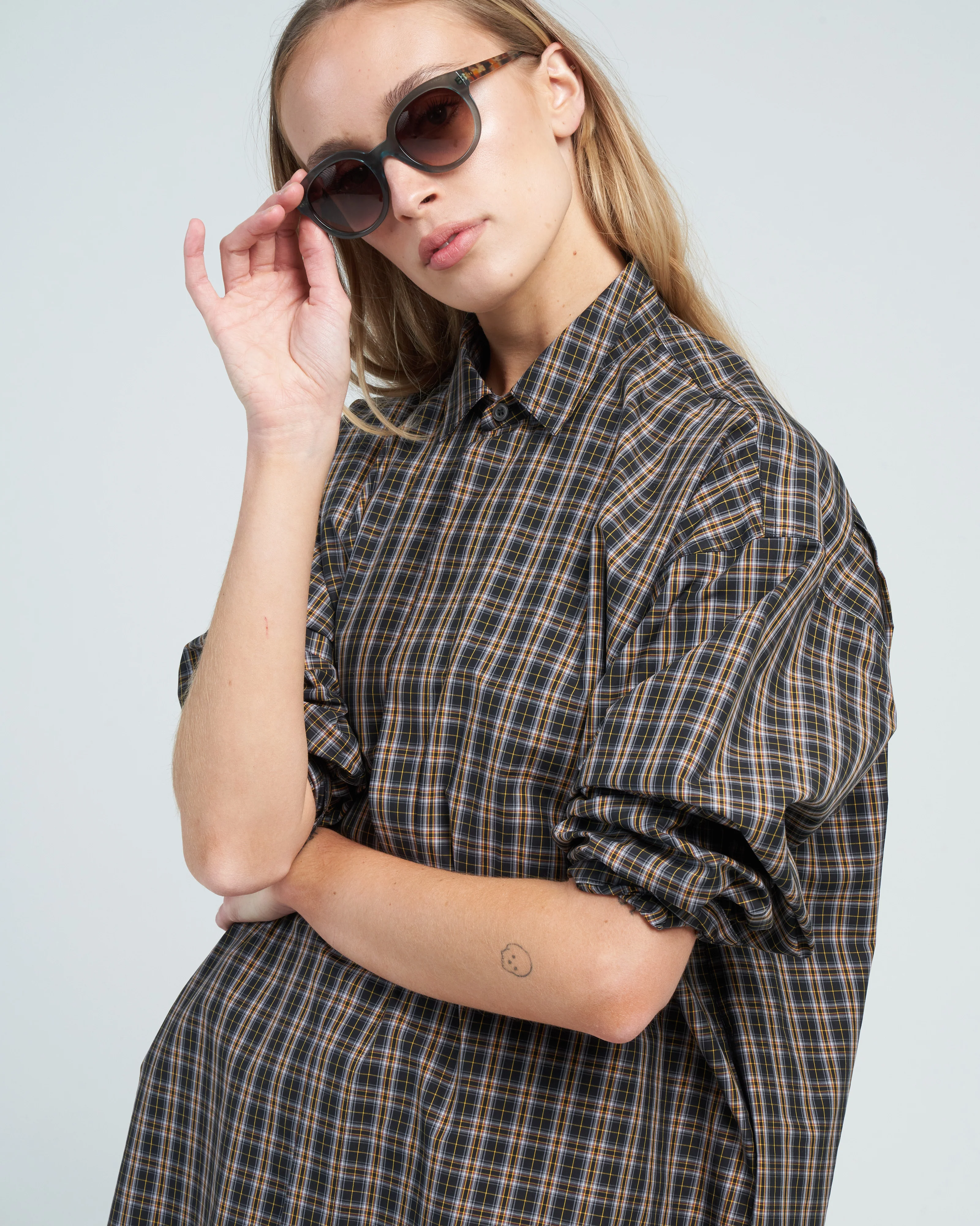 shirt w/ button placket - woven gallaway - Image 5