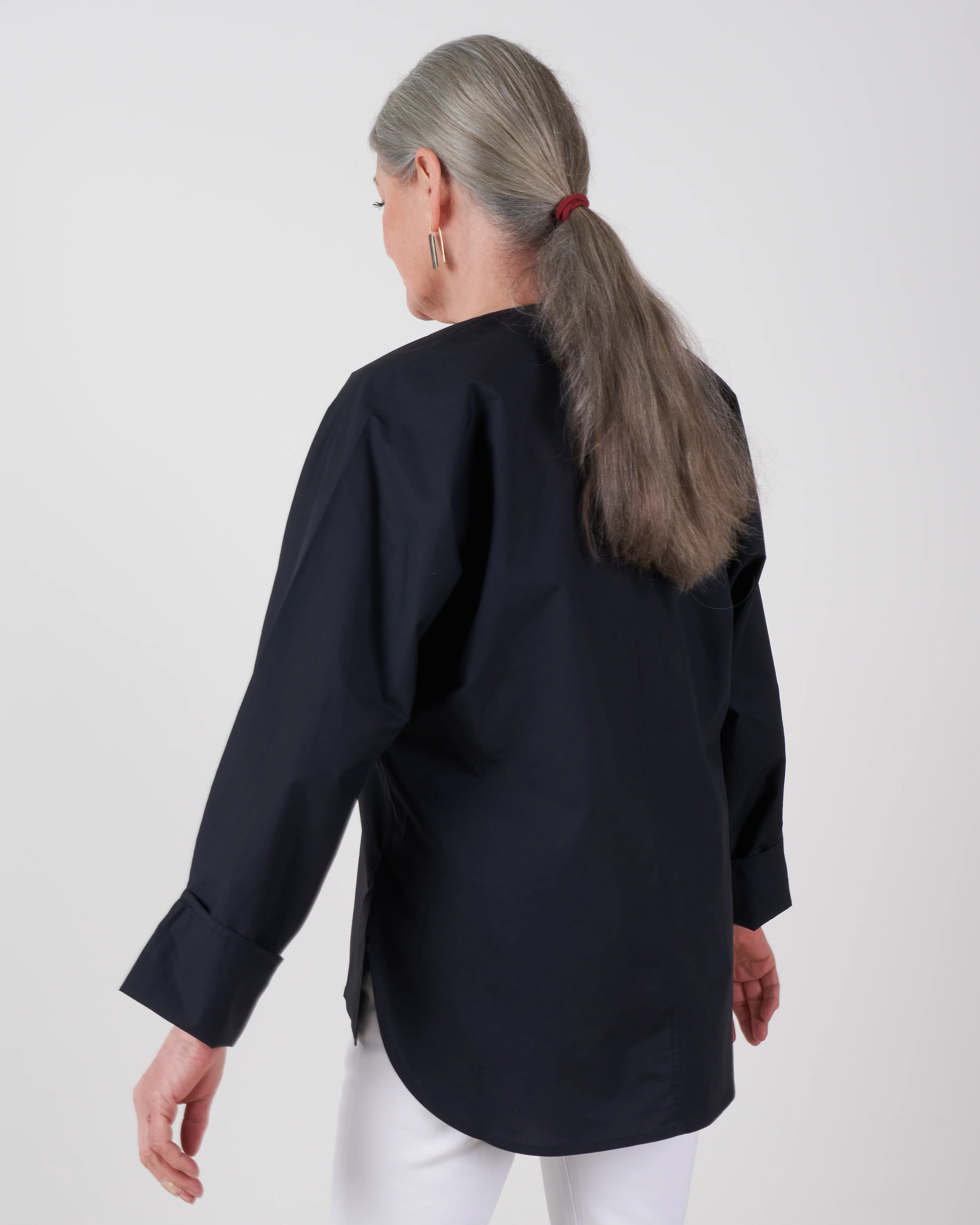 shirt with chest pocket - black - Image 3