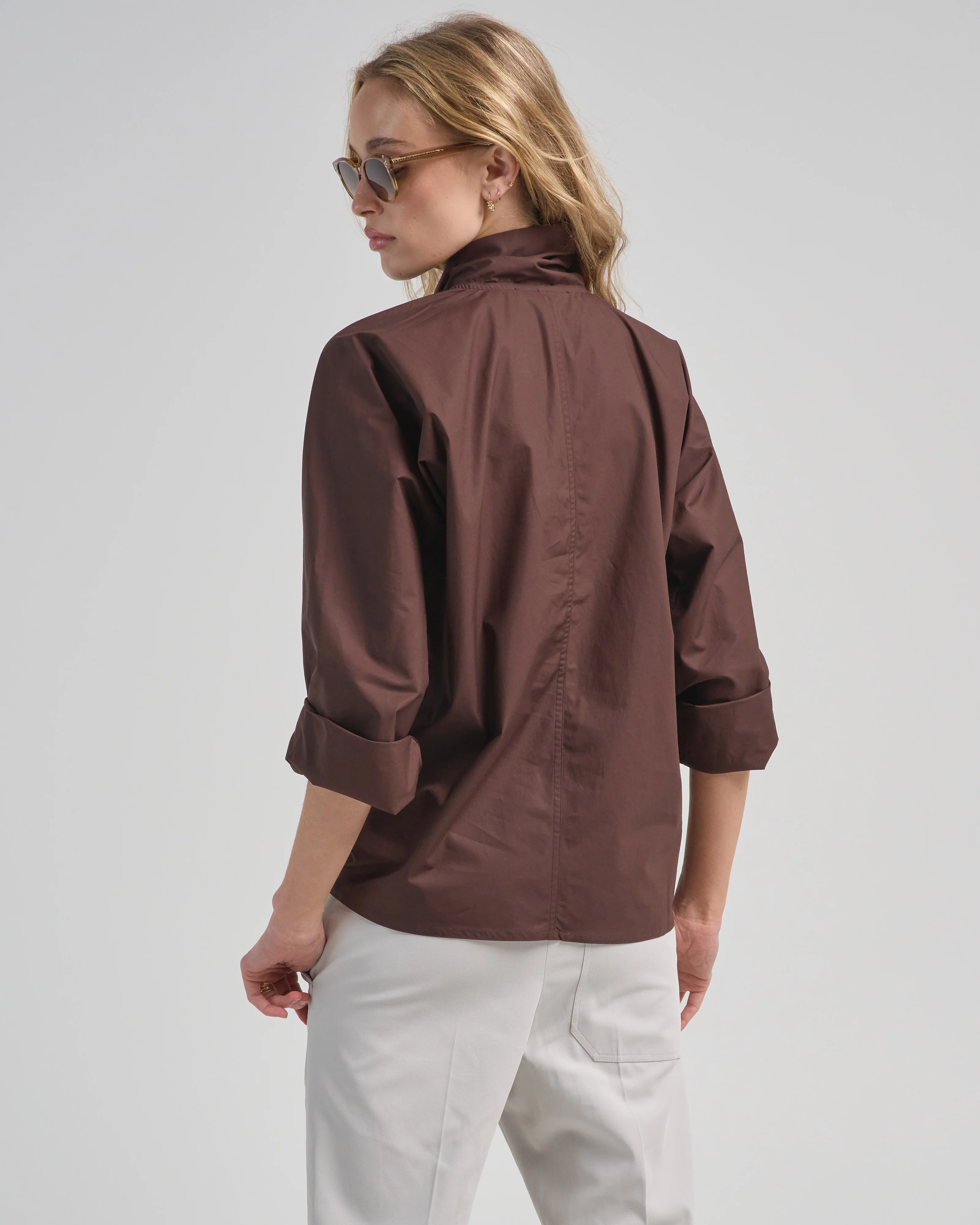 shirt with standing collar - Image 5