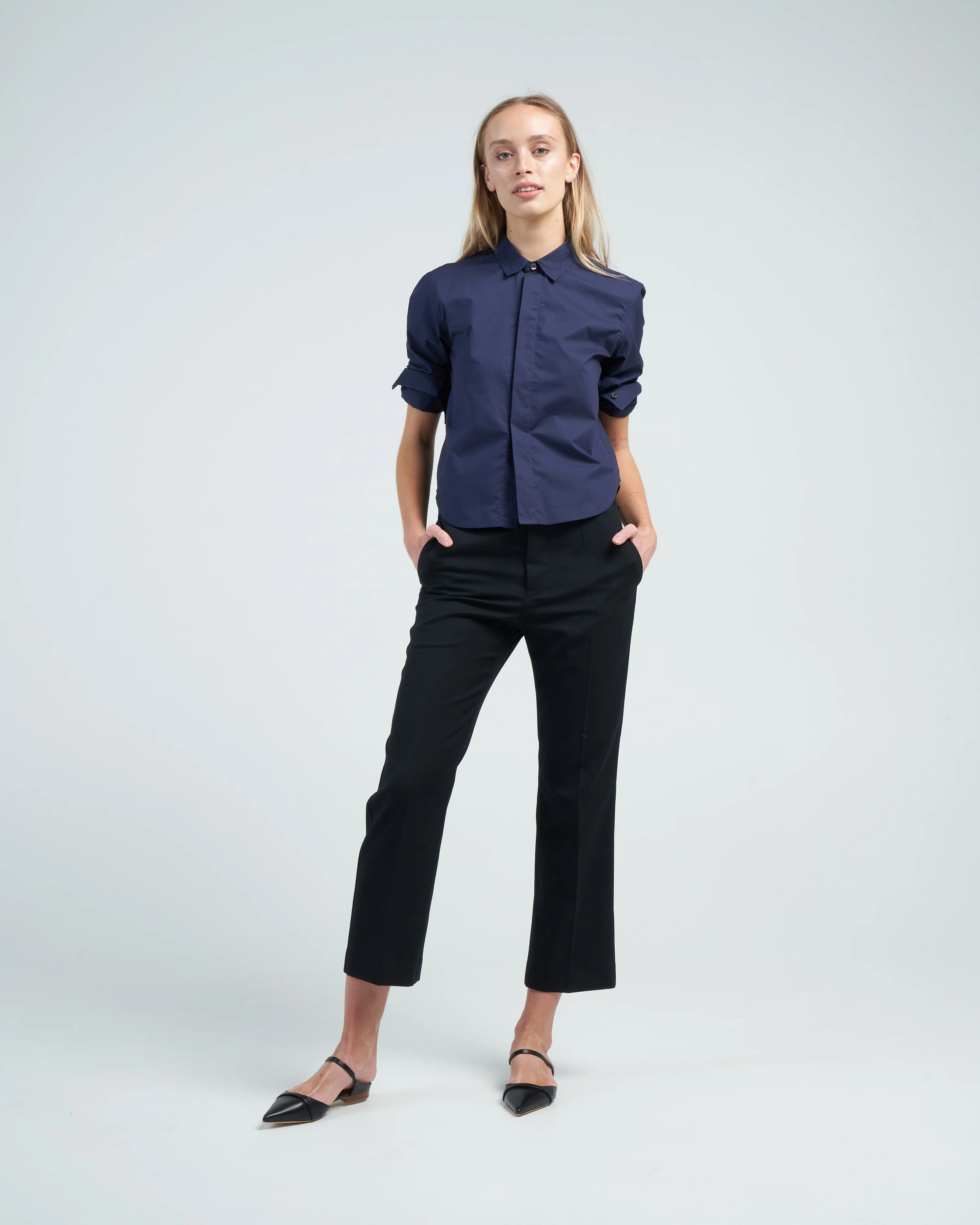 short shirt - navy - Image 2