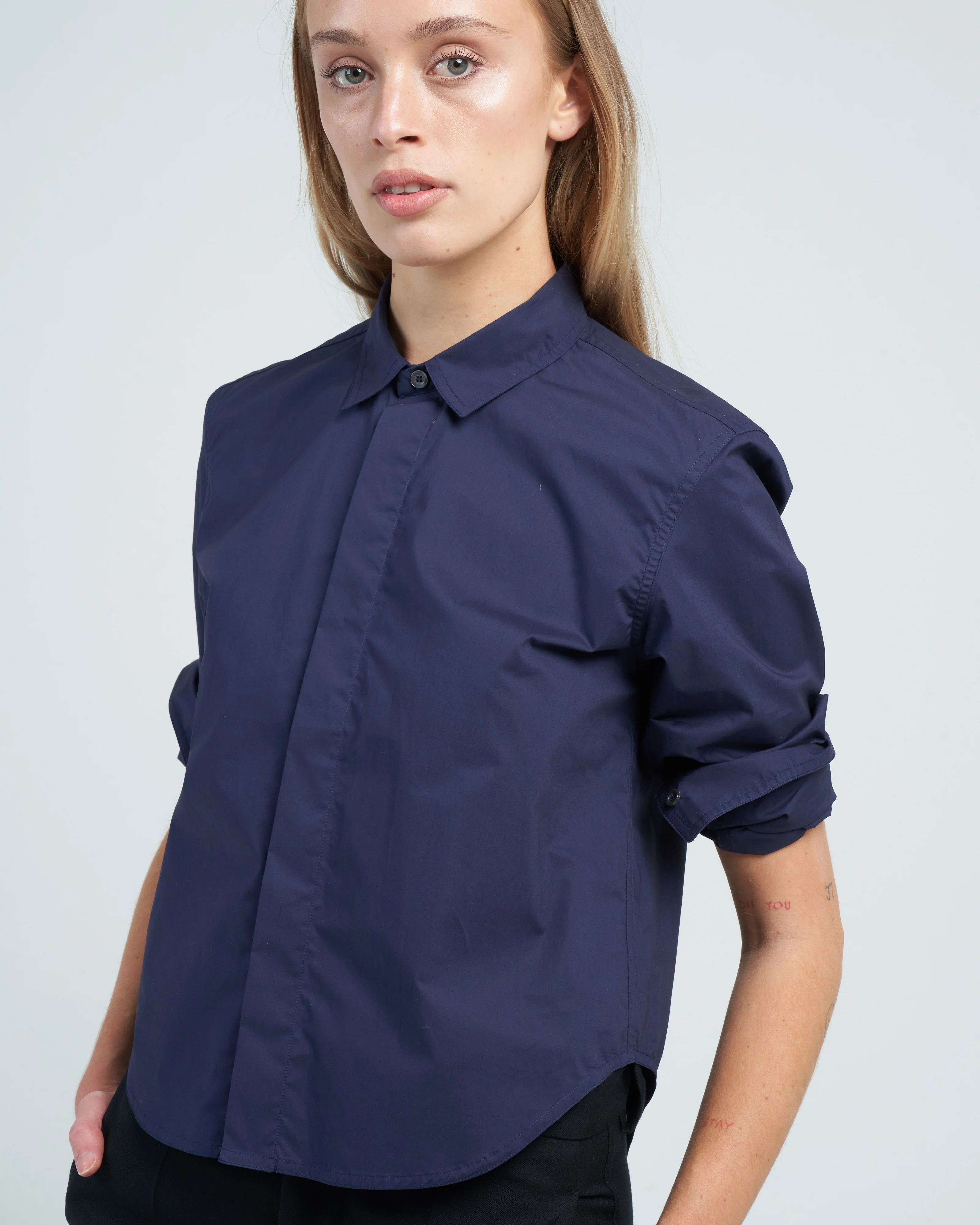 short shirt - navy - Image 5