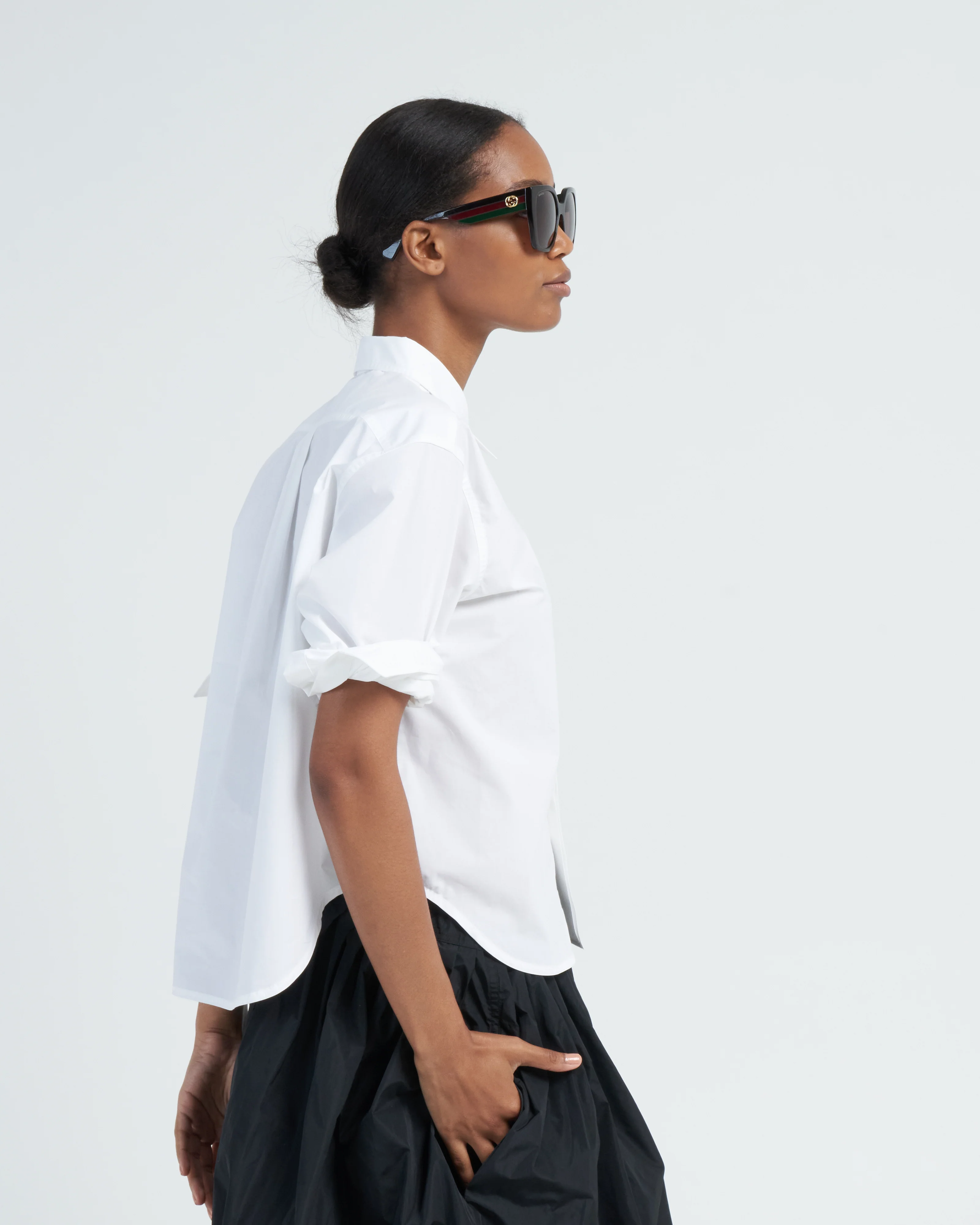 short shirt - white - Image 3