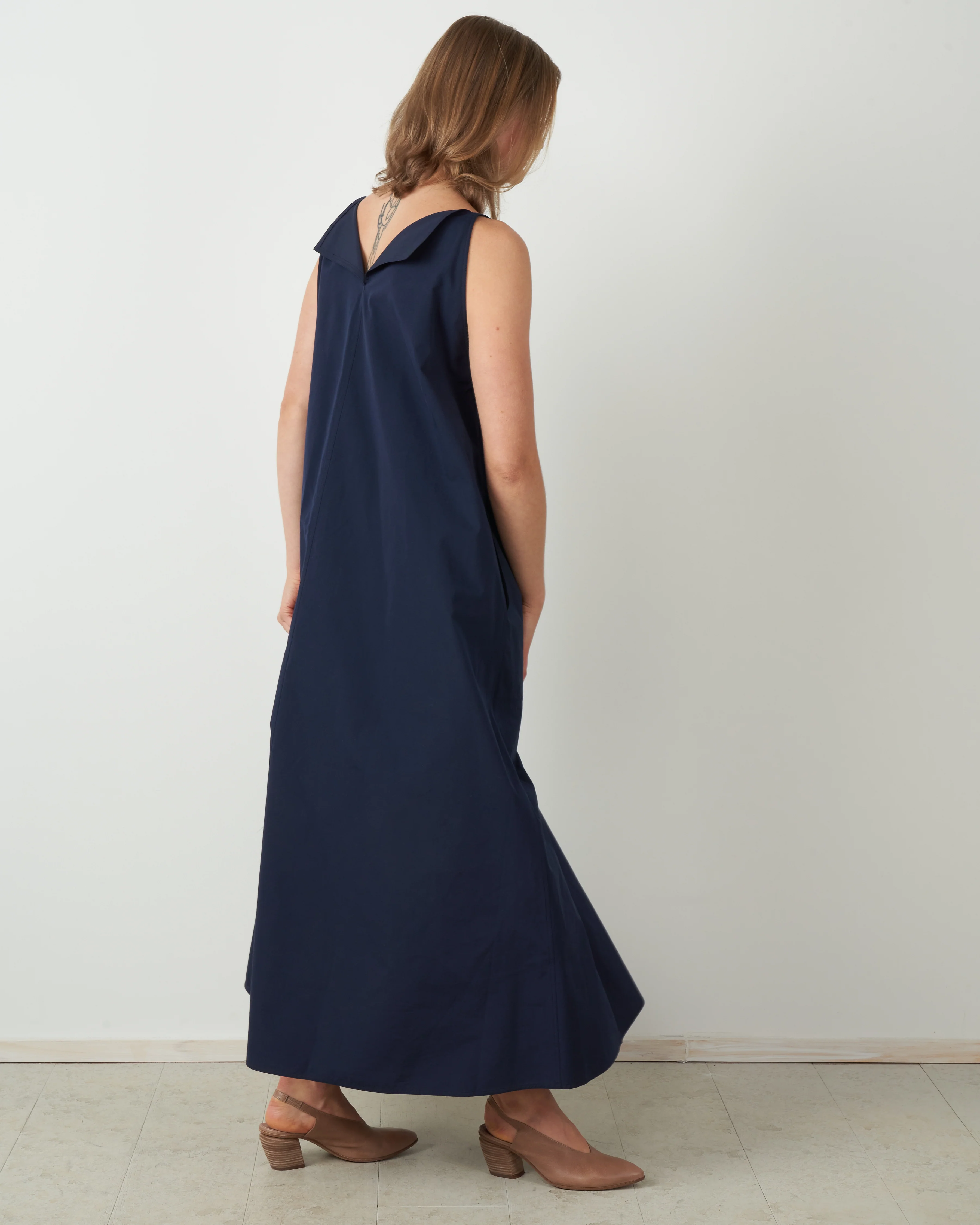 summer dress - woven dark navy - Image 2
