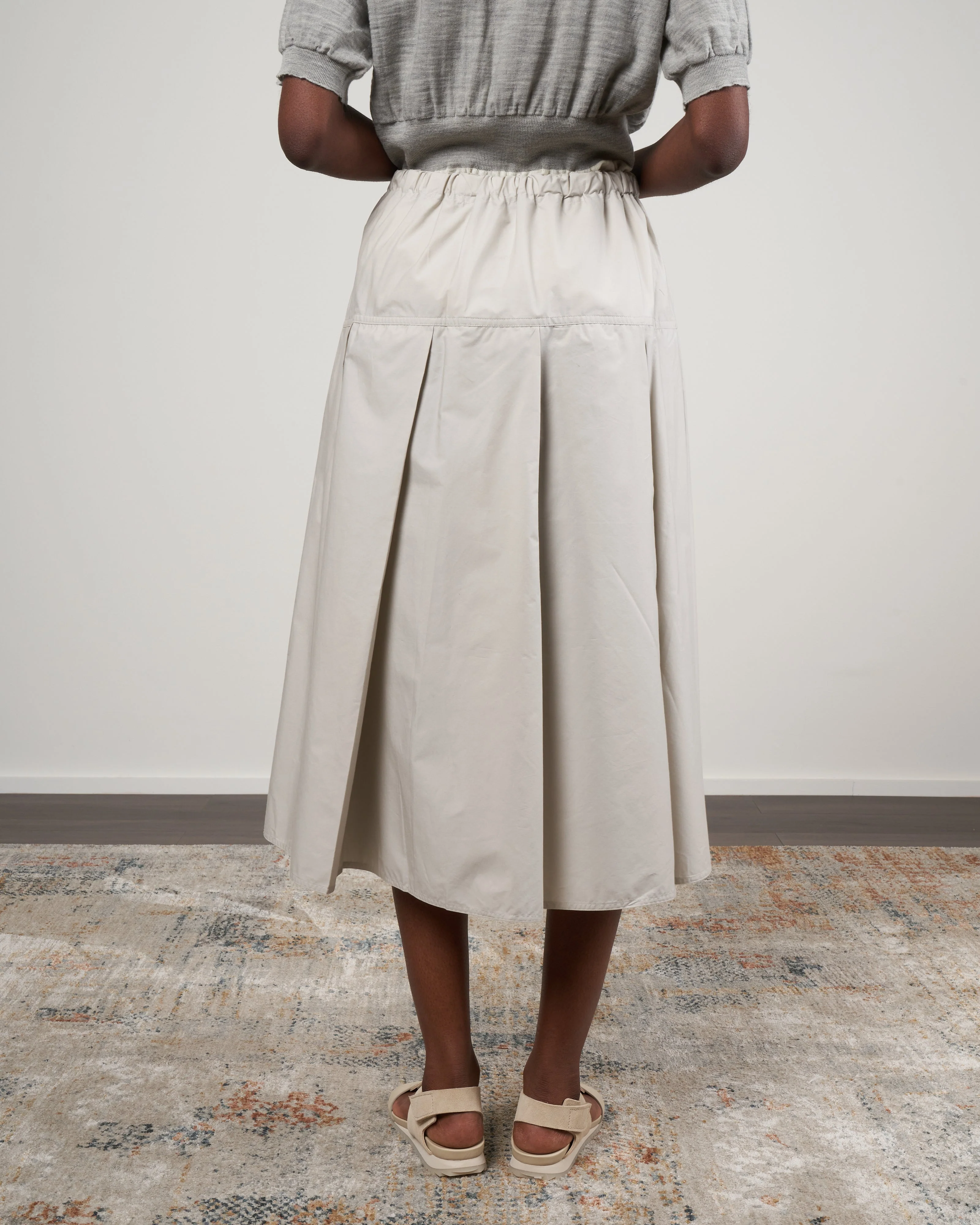 sphere cinched skirt - clay - Image 4