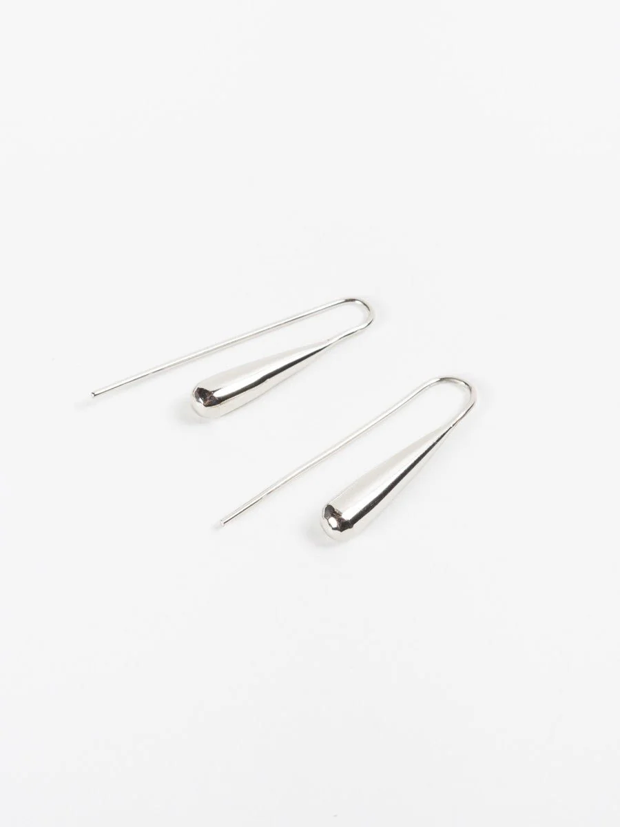 threader earrings - silver - Image 3