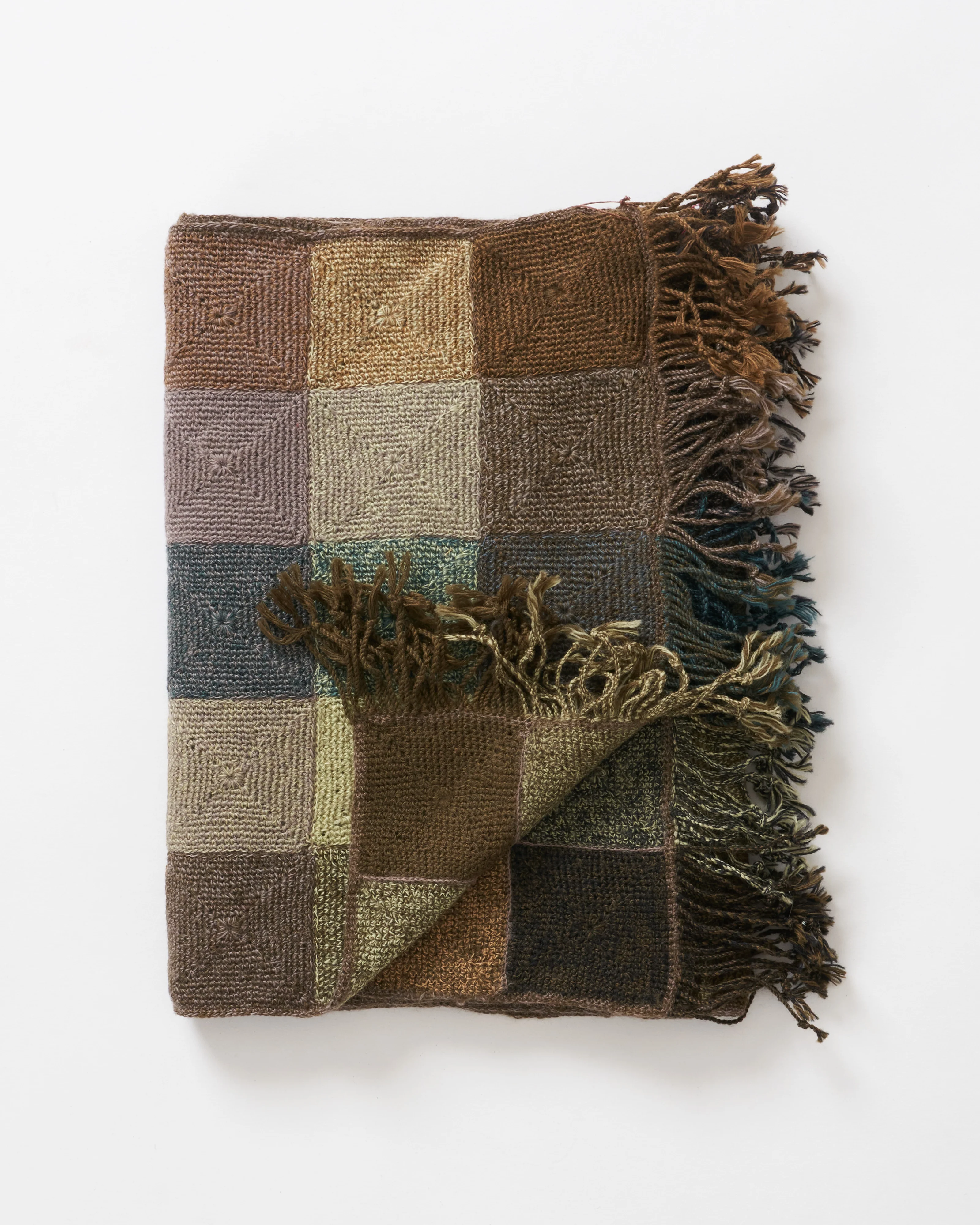 long plaid wool scarf - Image 2