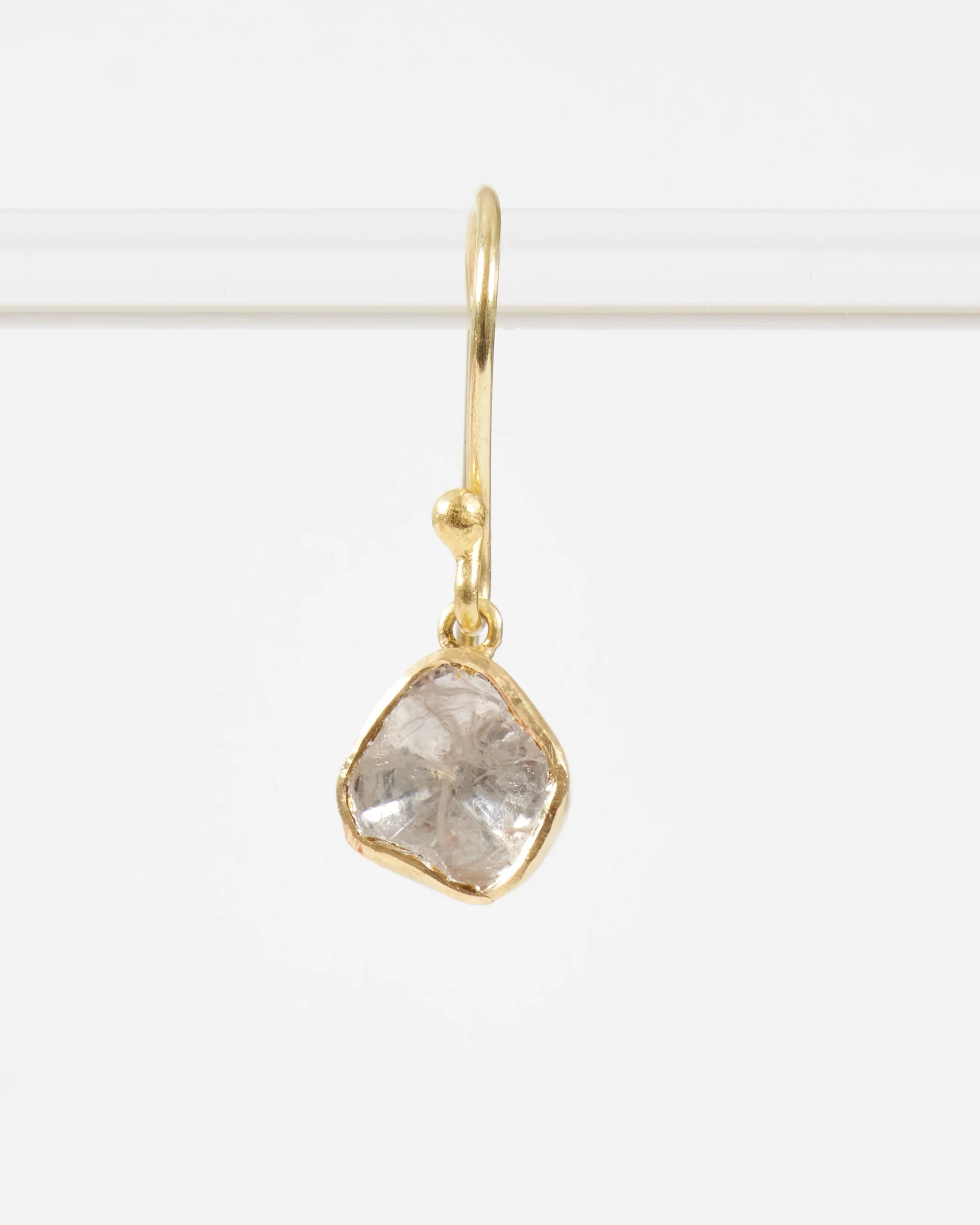 polki drop earrings - gold/diamond - Image 4