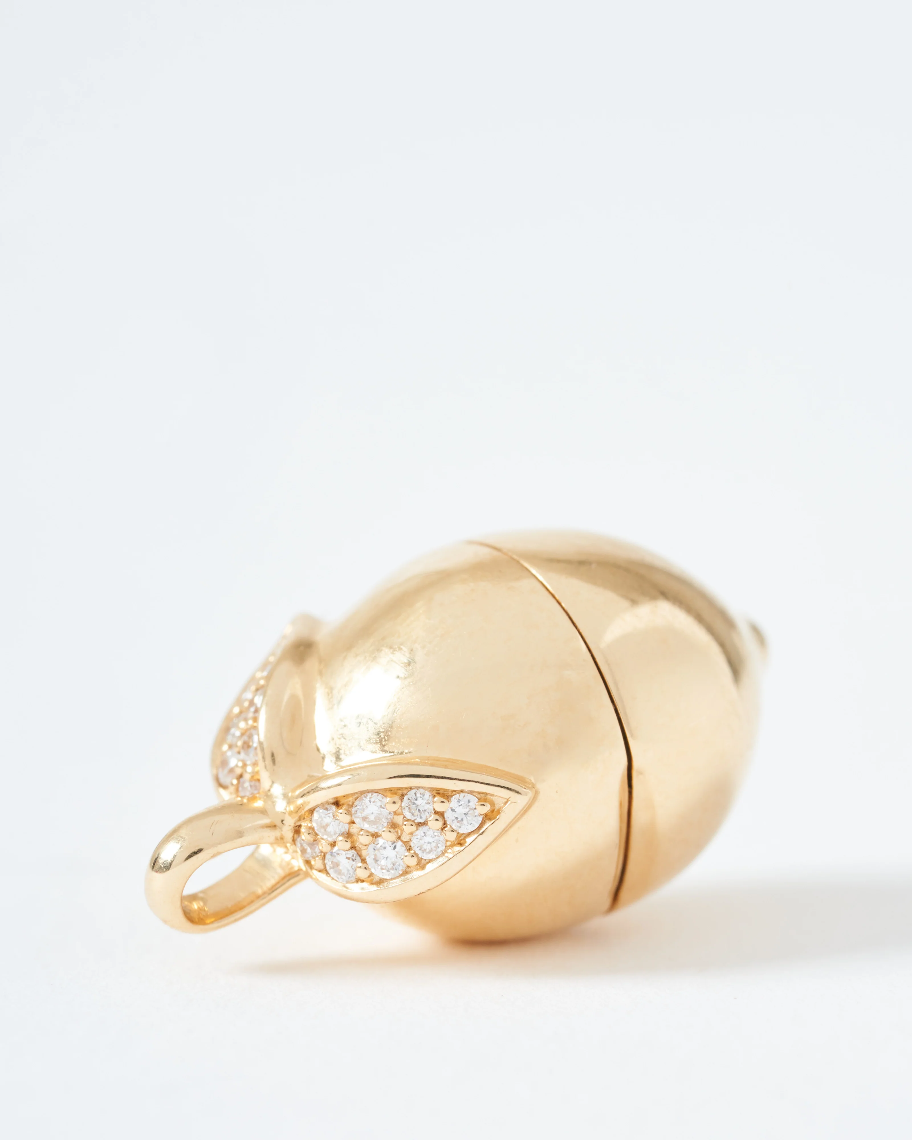 lemon locket - gold with diamonds - Image 2