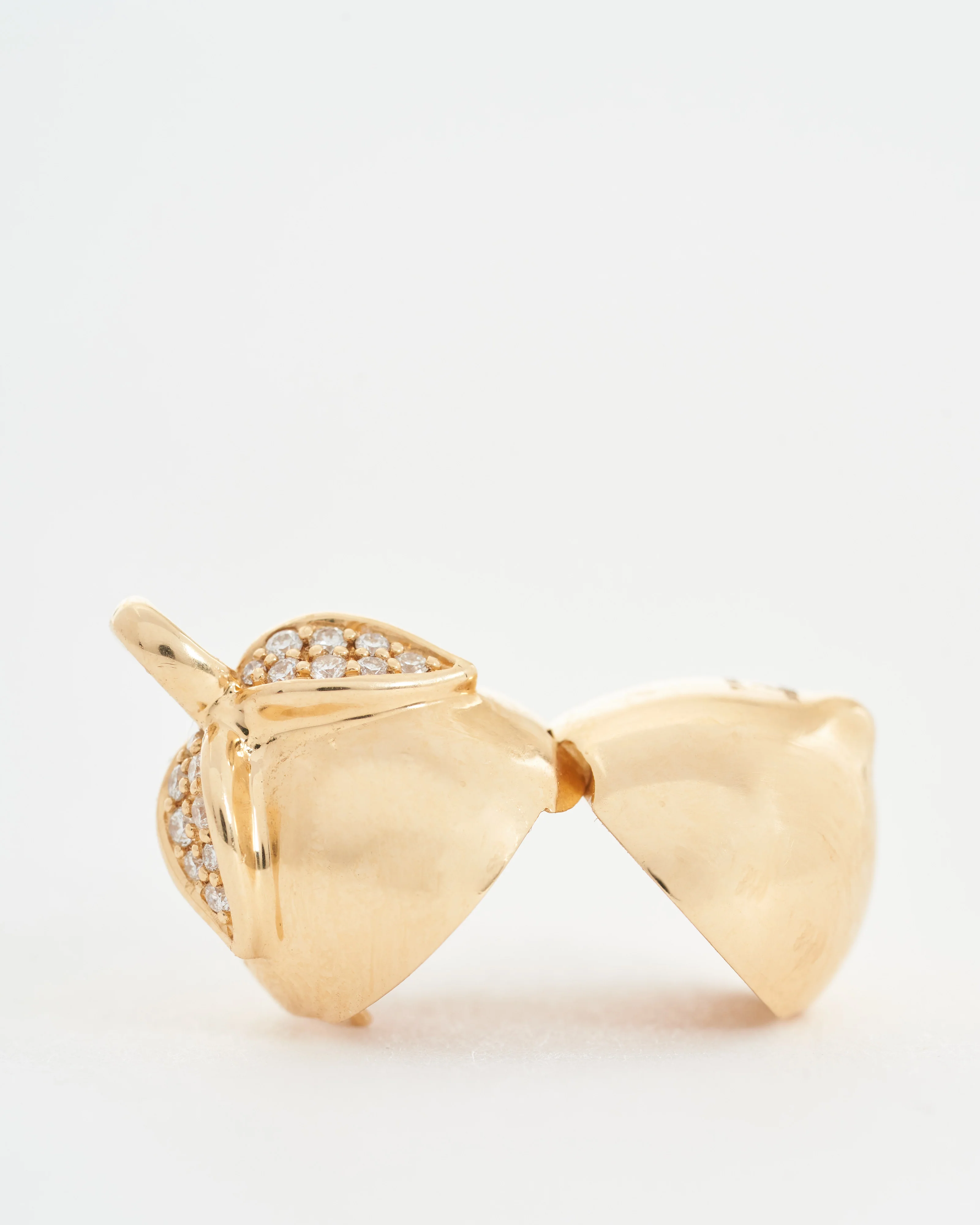 lemon locket - gold with diamonds - Image 4