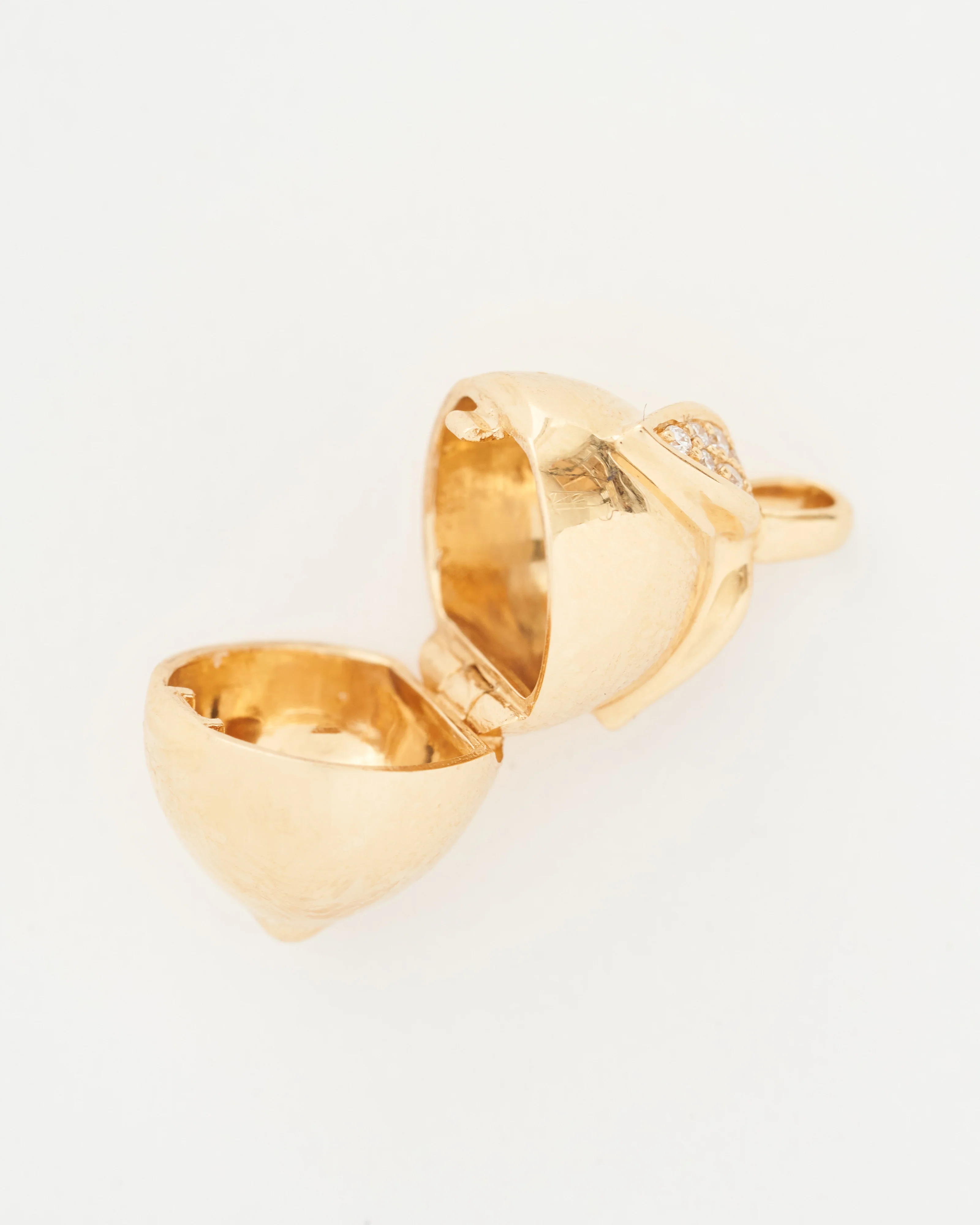 lemon locket - gold with diamonds - Image 5