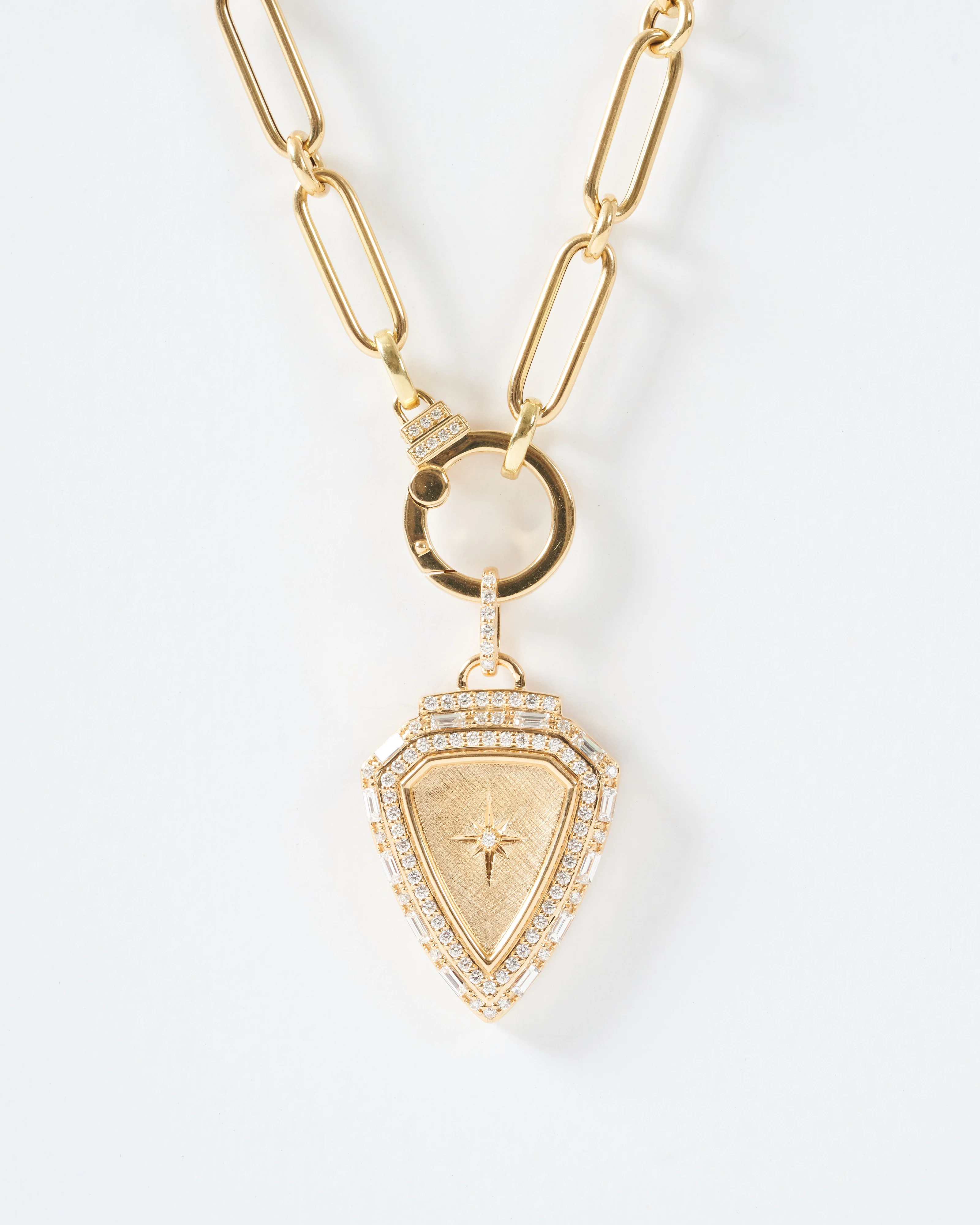 oval round chain with diamonds - Image 6