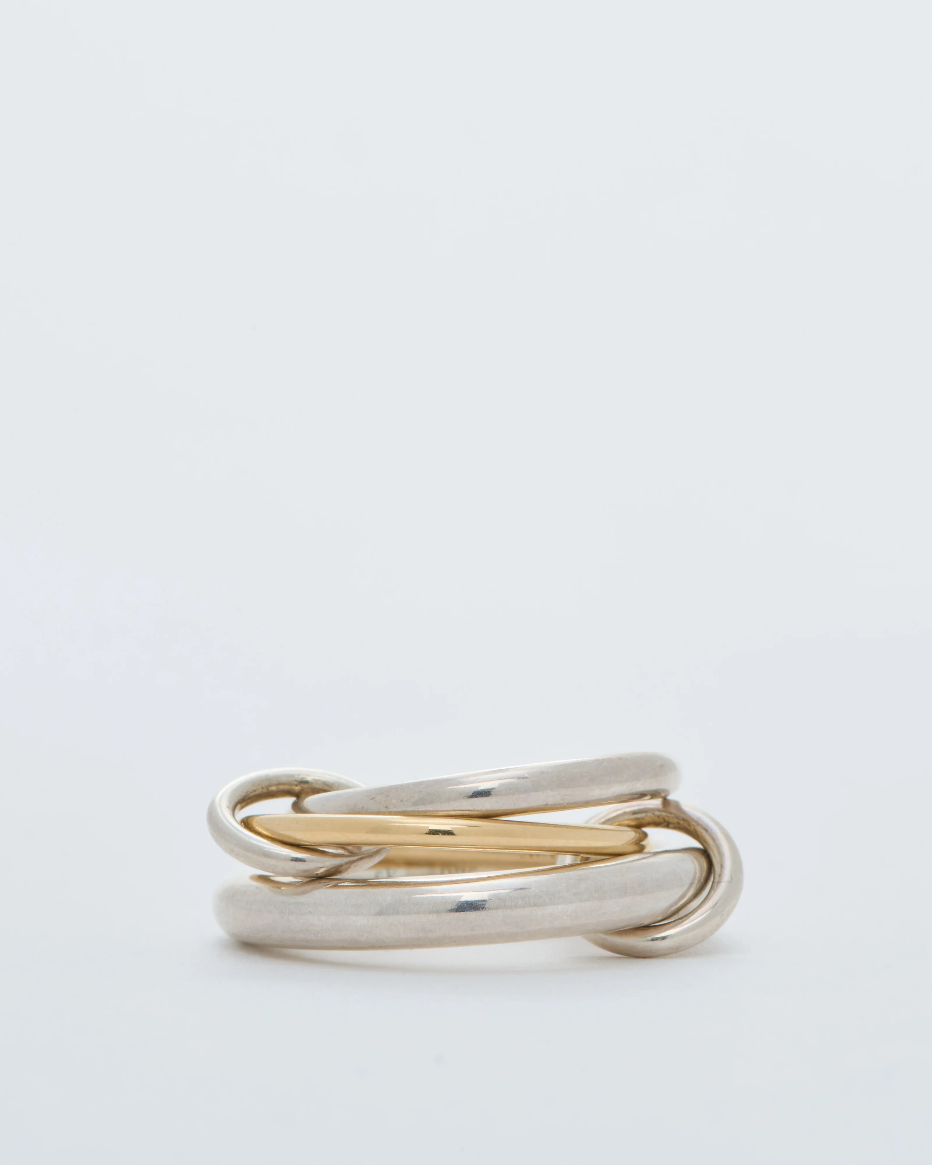 amaryllis ring - silver and yellow gold - Image 6