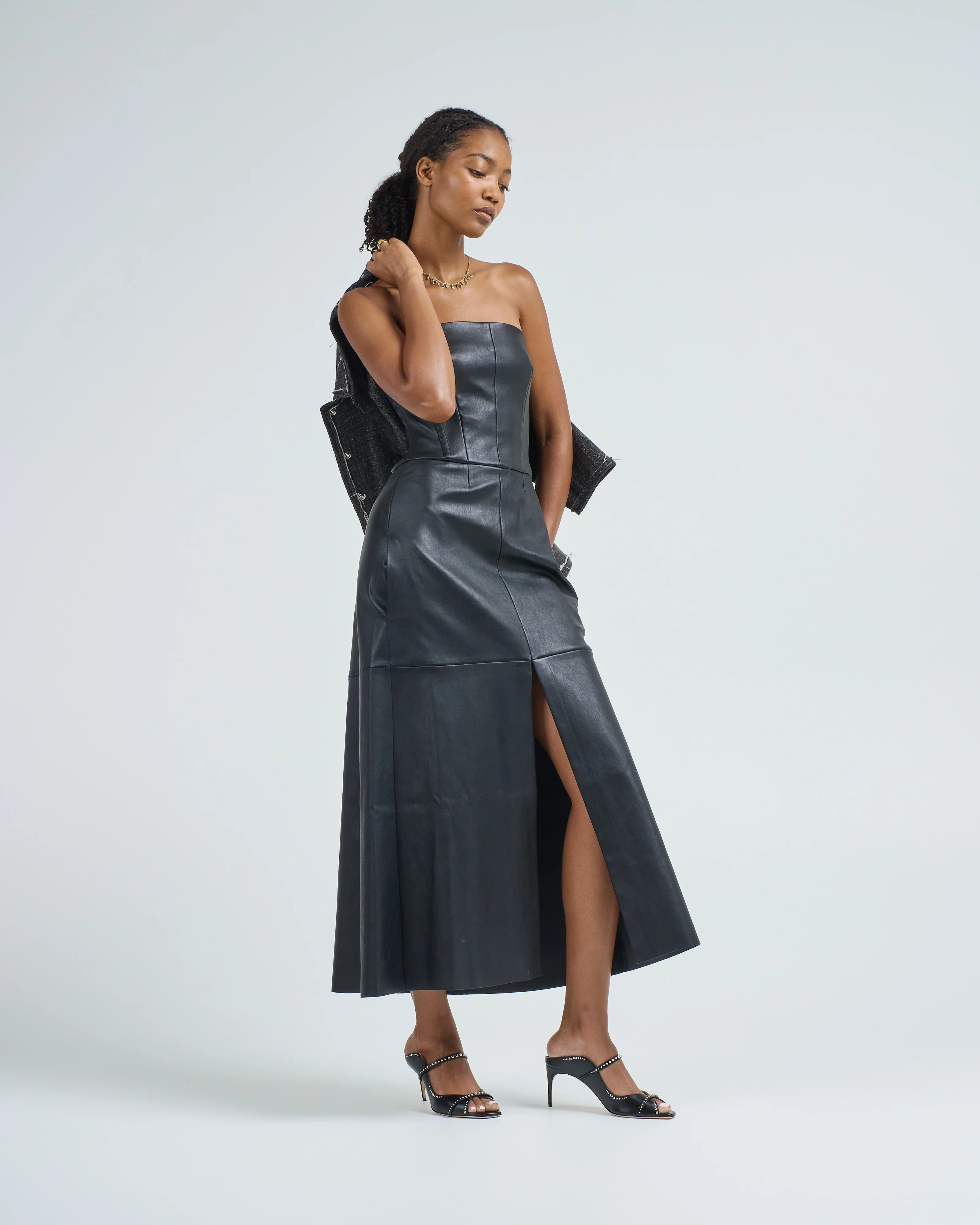 pasha leather dress - Image 3