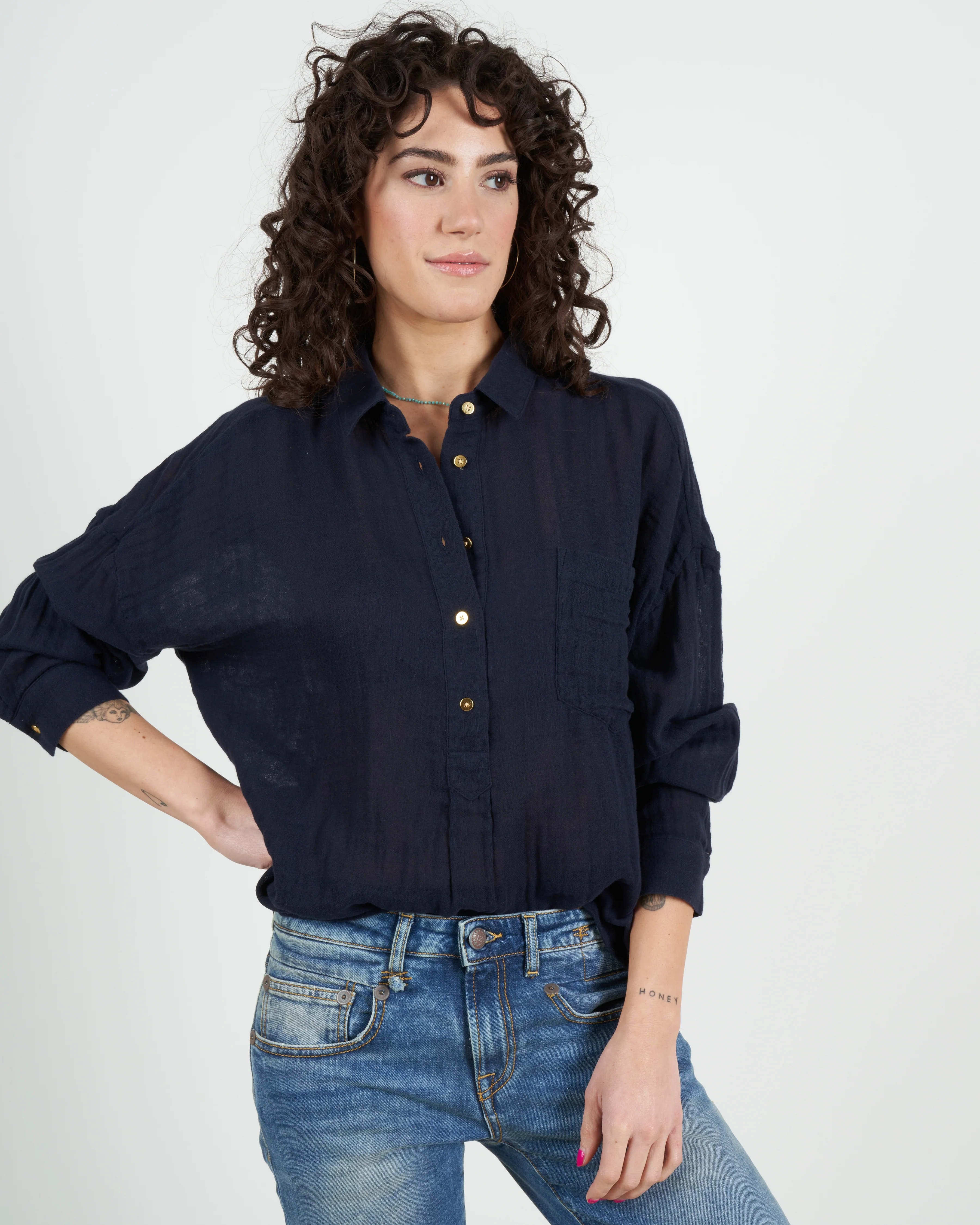 fonda shirt - navy - Image 2