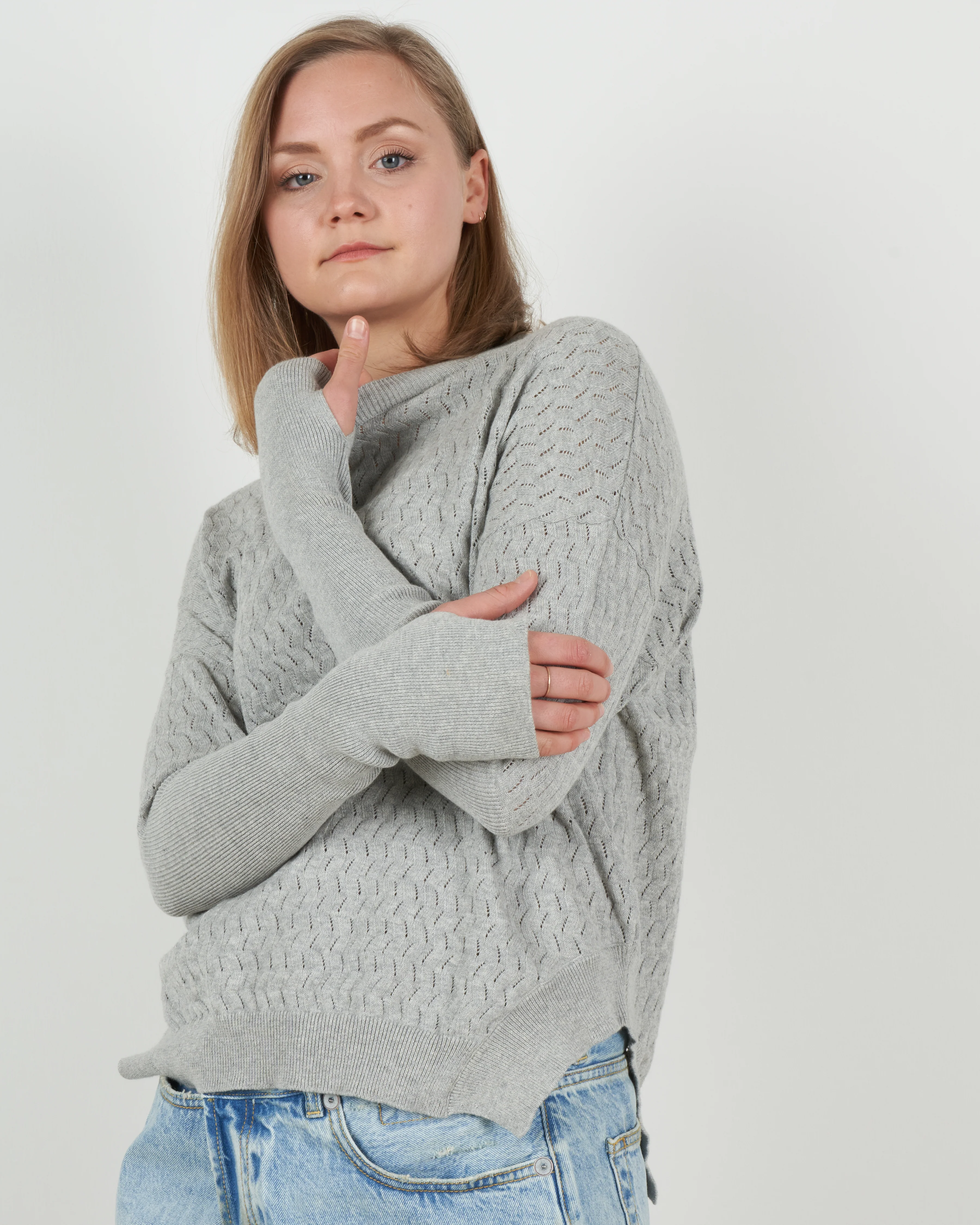 lisette sweater - heathered grey - Image 3