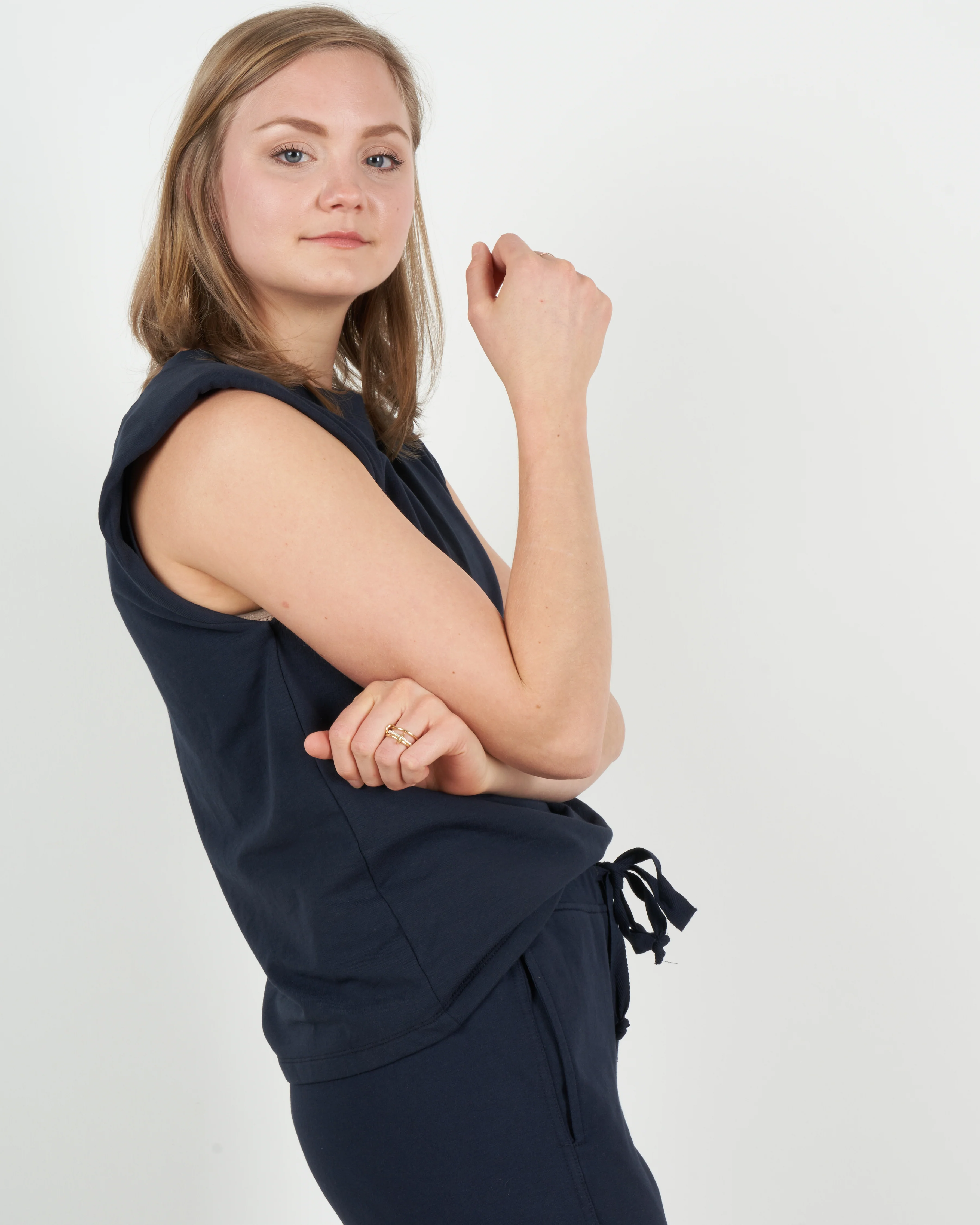 rachelle top - navy nav - Image 2