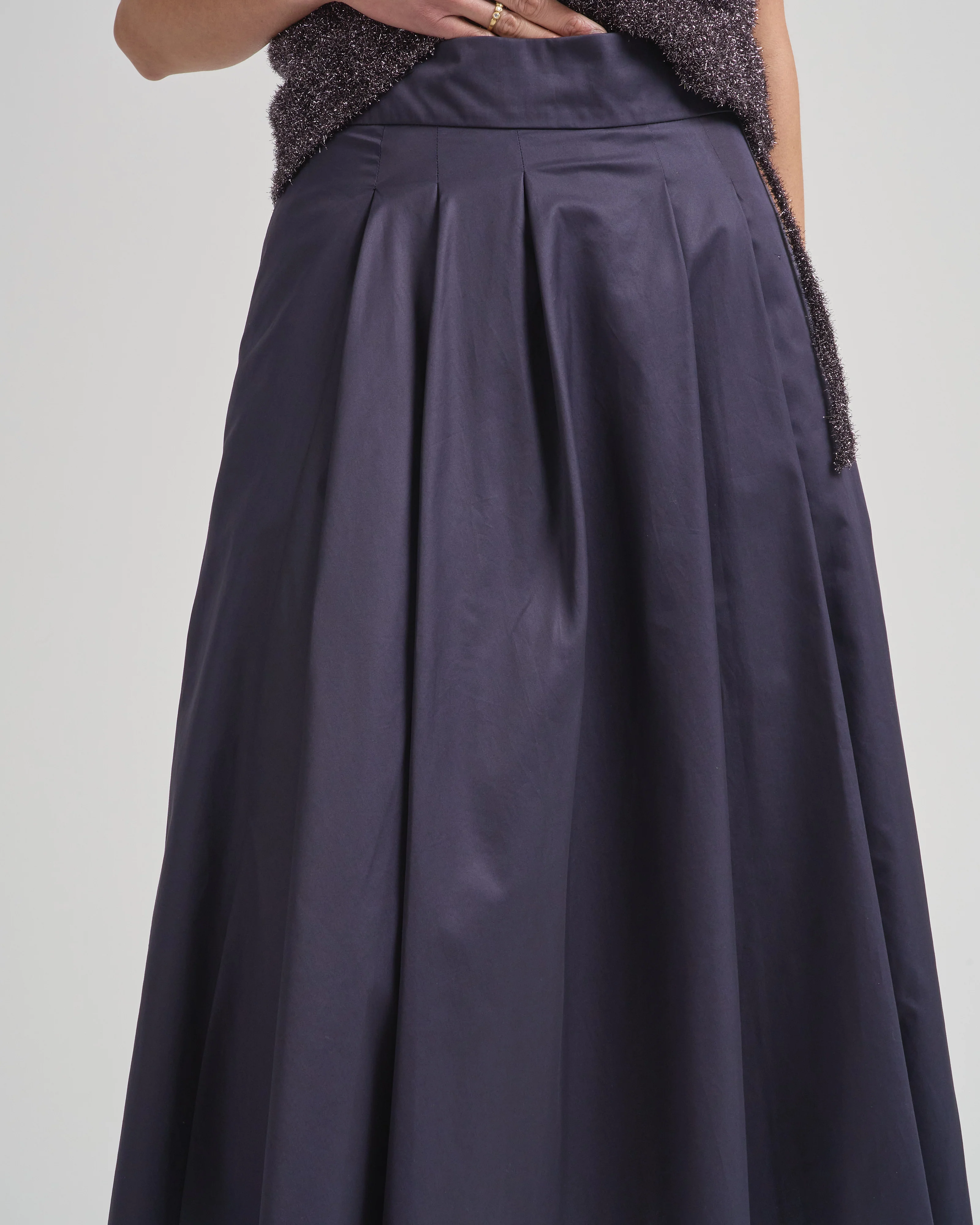 cotton skirt with pleats - Image 5