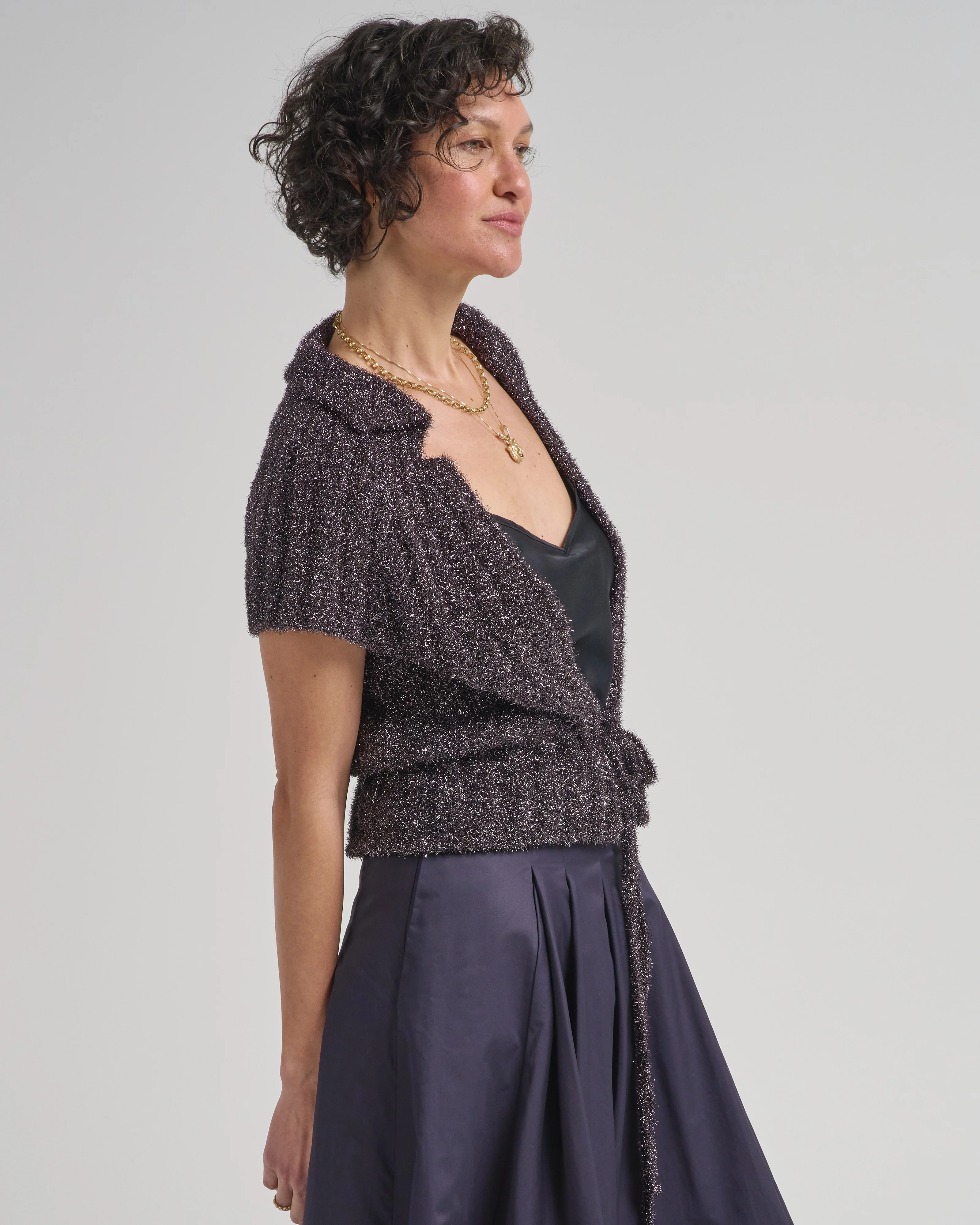 puff sleeve cardigan - Image 3