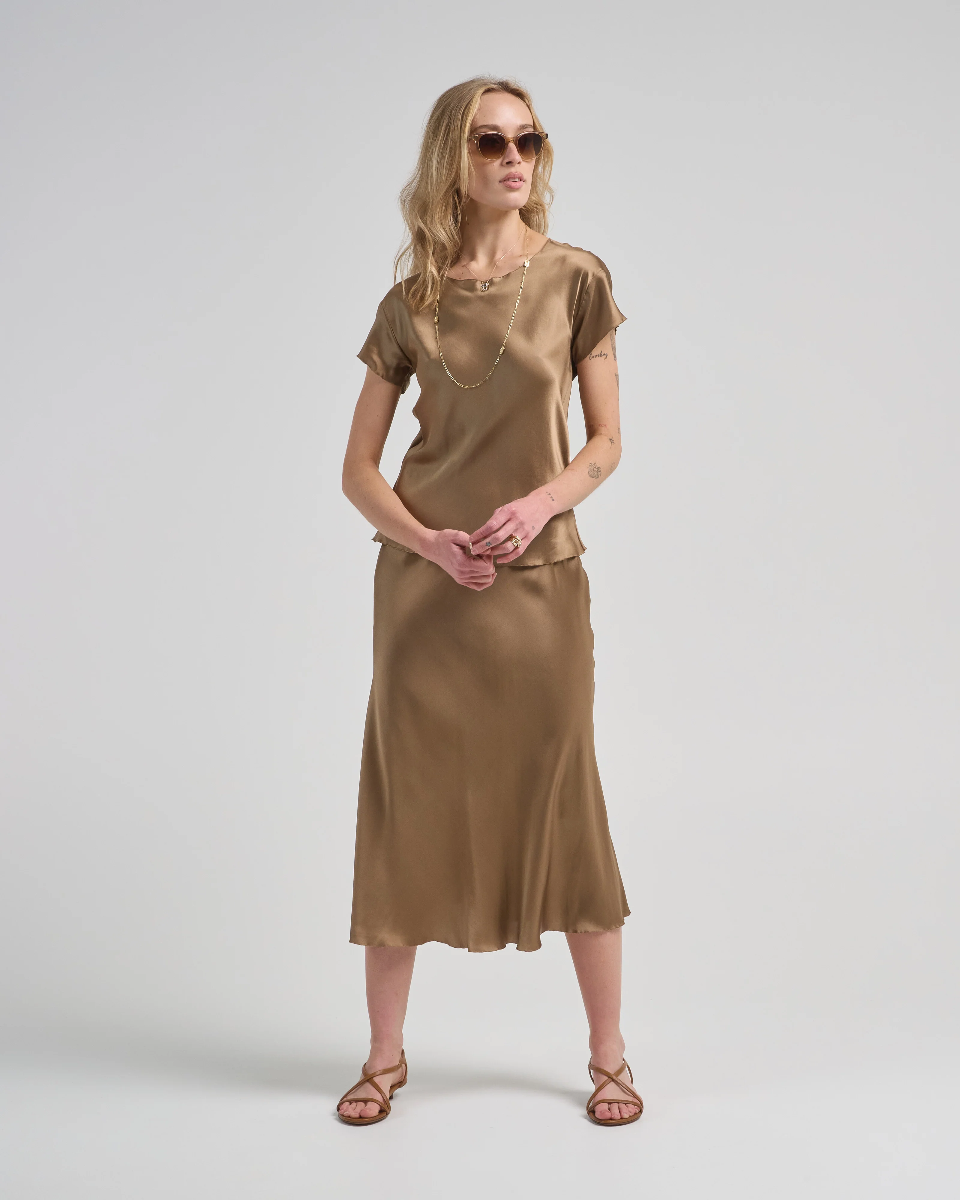 satin skirt - Image 2