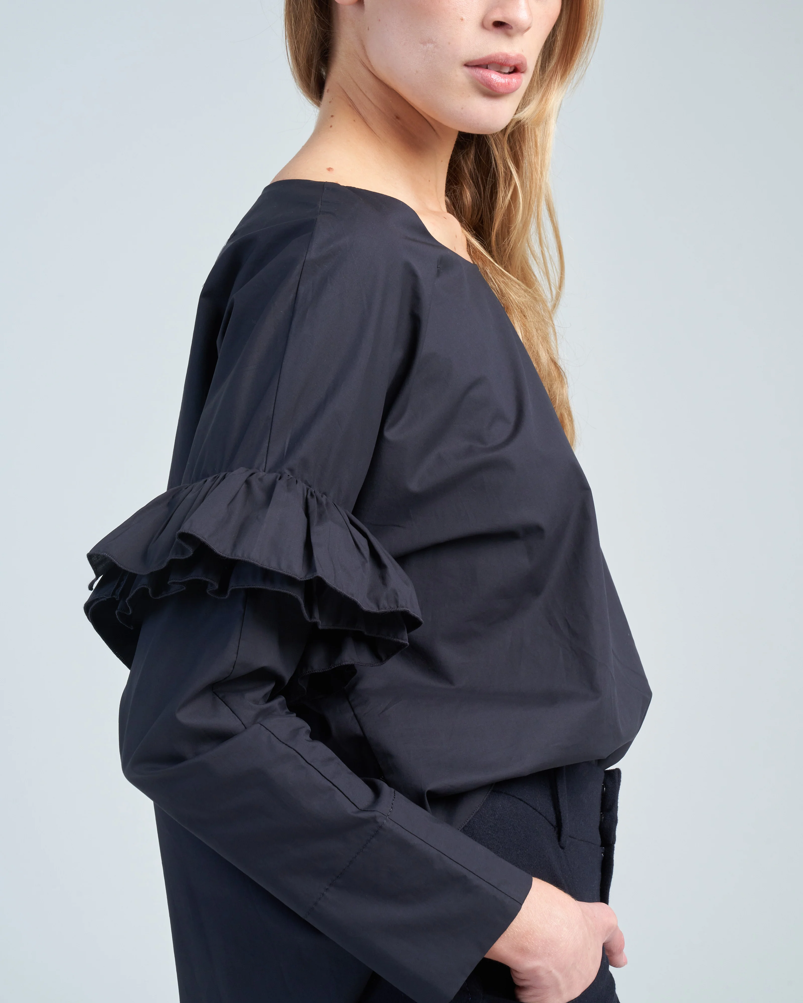 shirt upper arm ruffle - Image 2