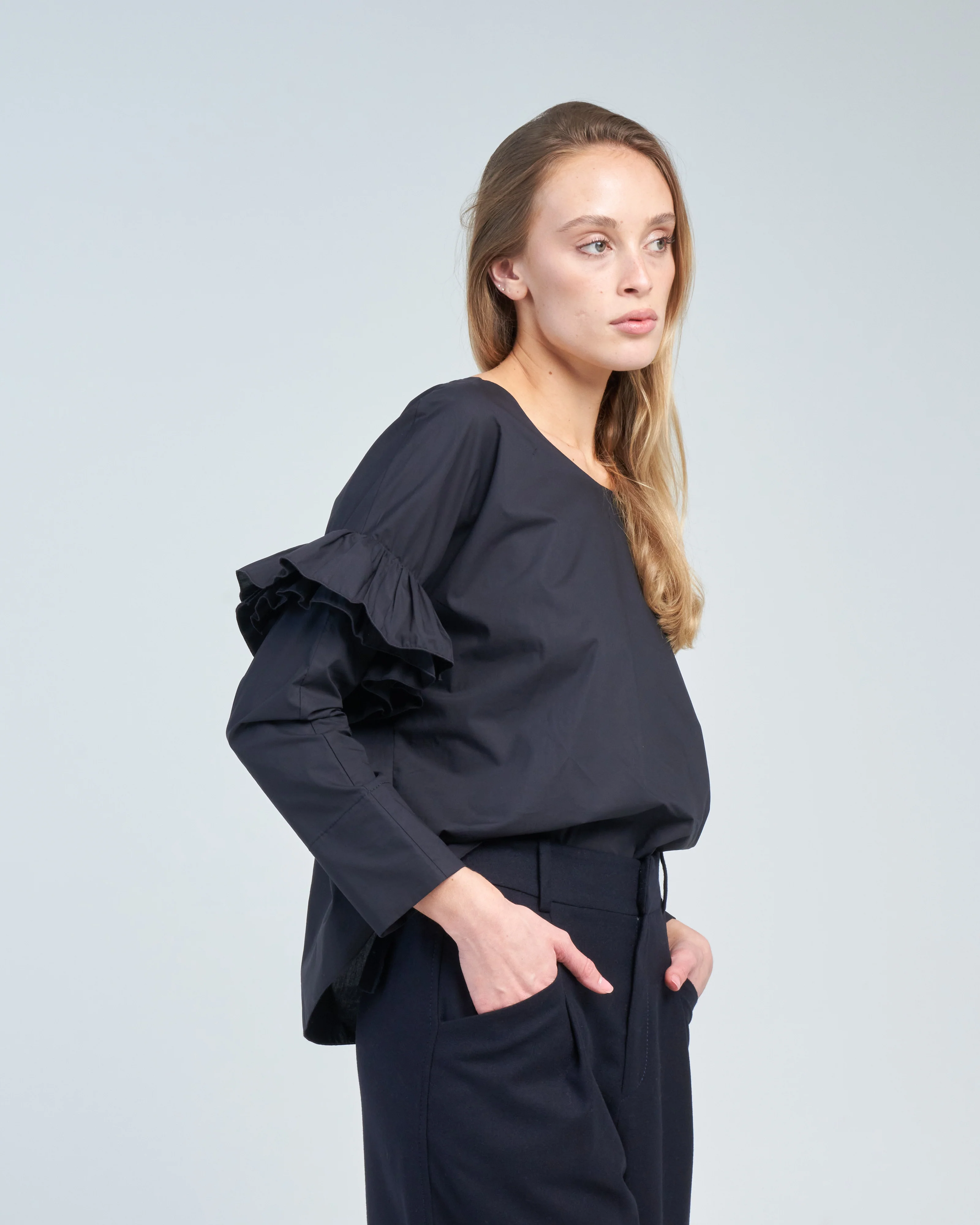 shirt upper arm ruffle - Image 4