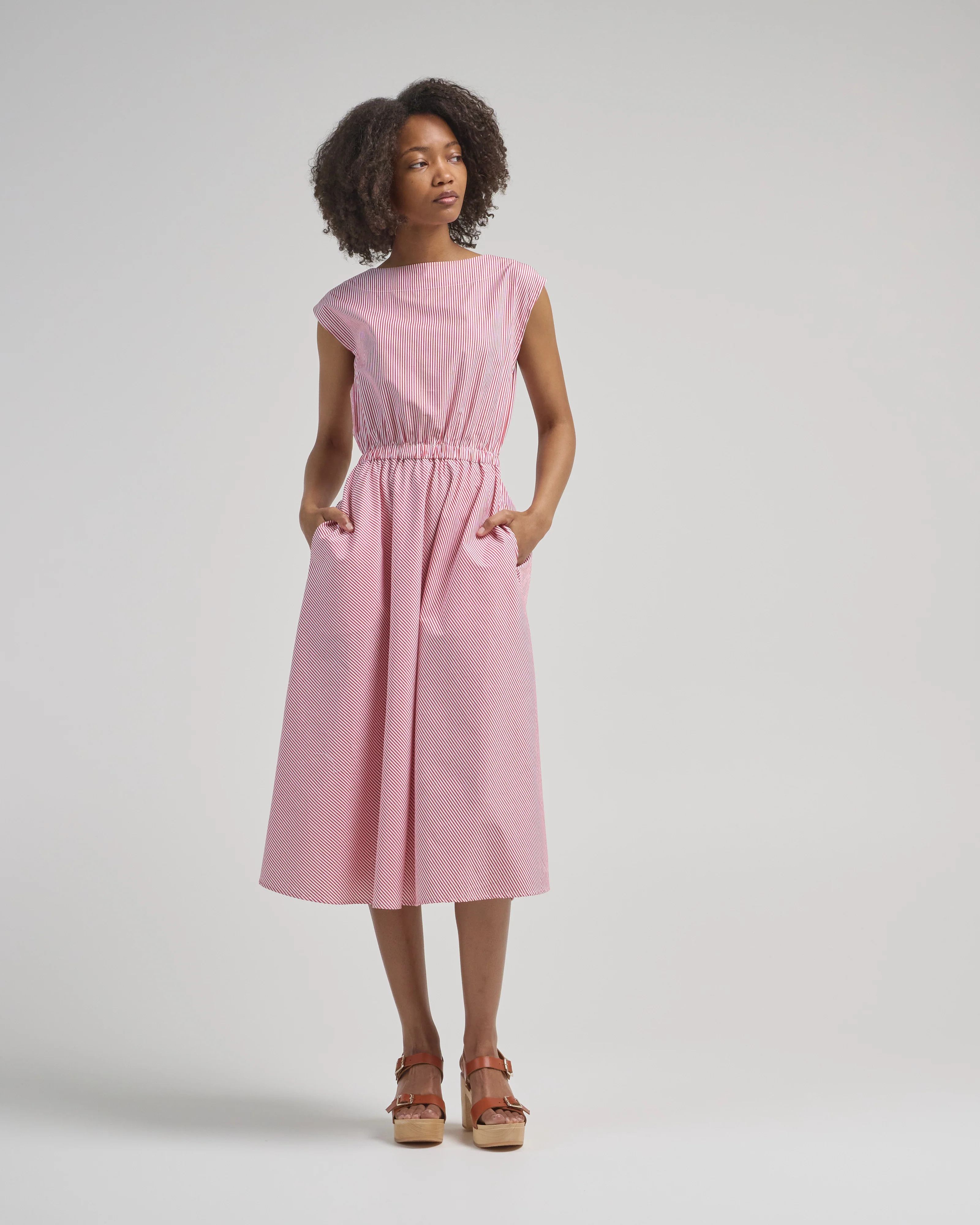 demi boatneck dress