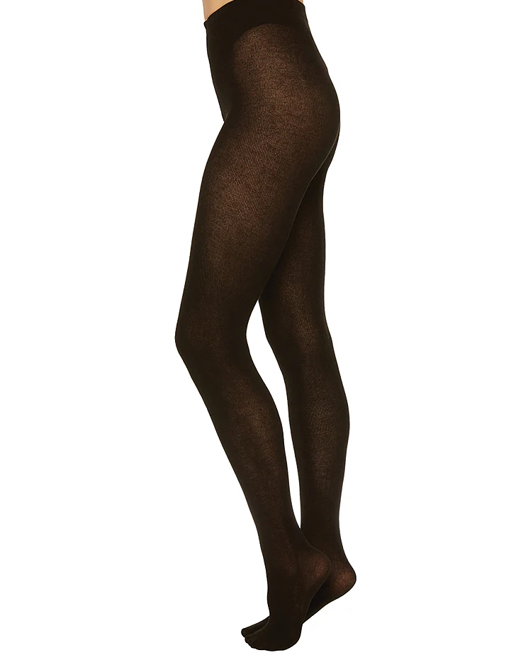 alice cashmere tights - black - Image 2