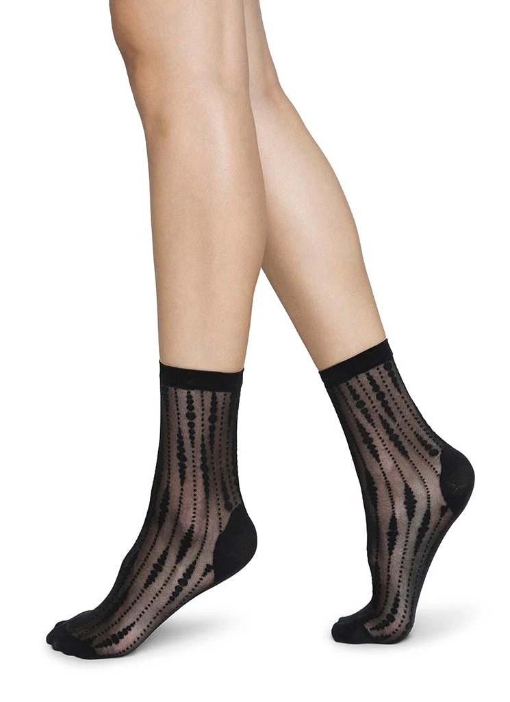 josefin drop socks - black - Image 3