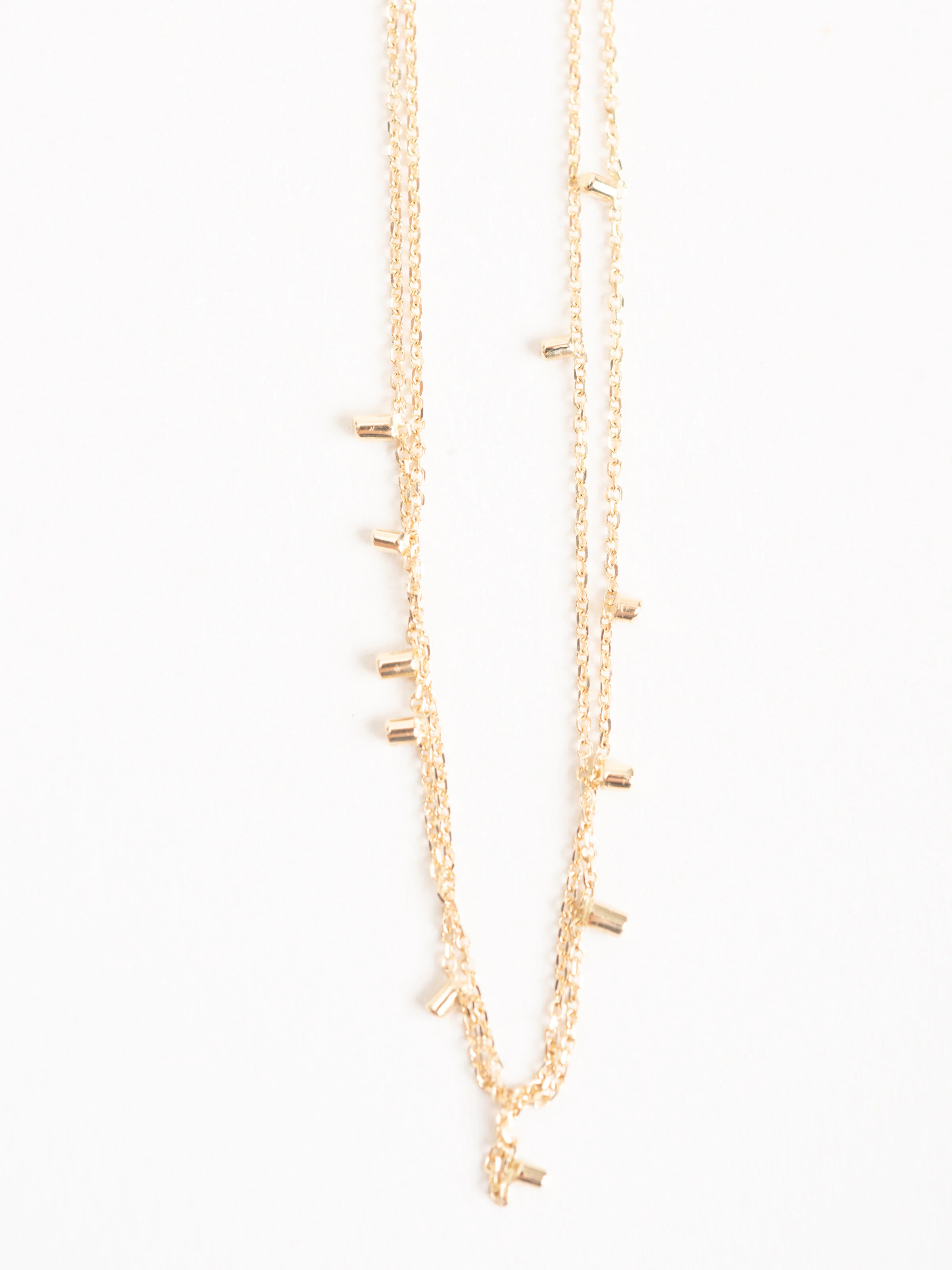 gold dust double strand necklace - Image 2