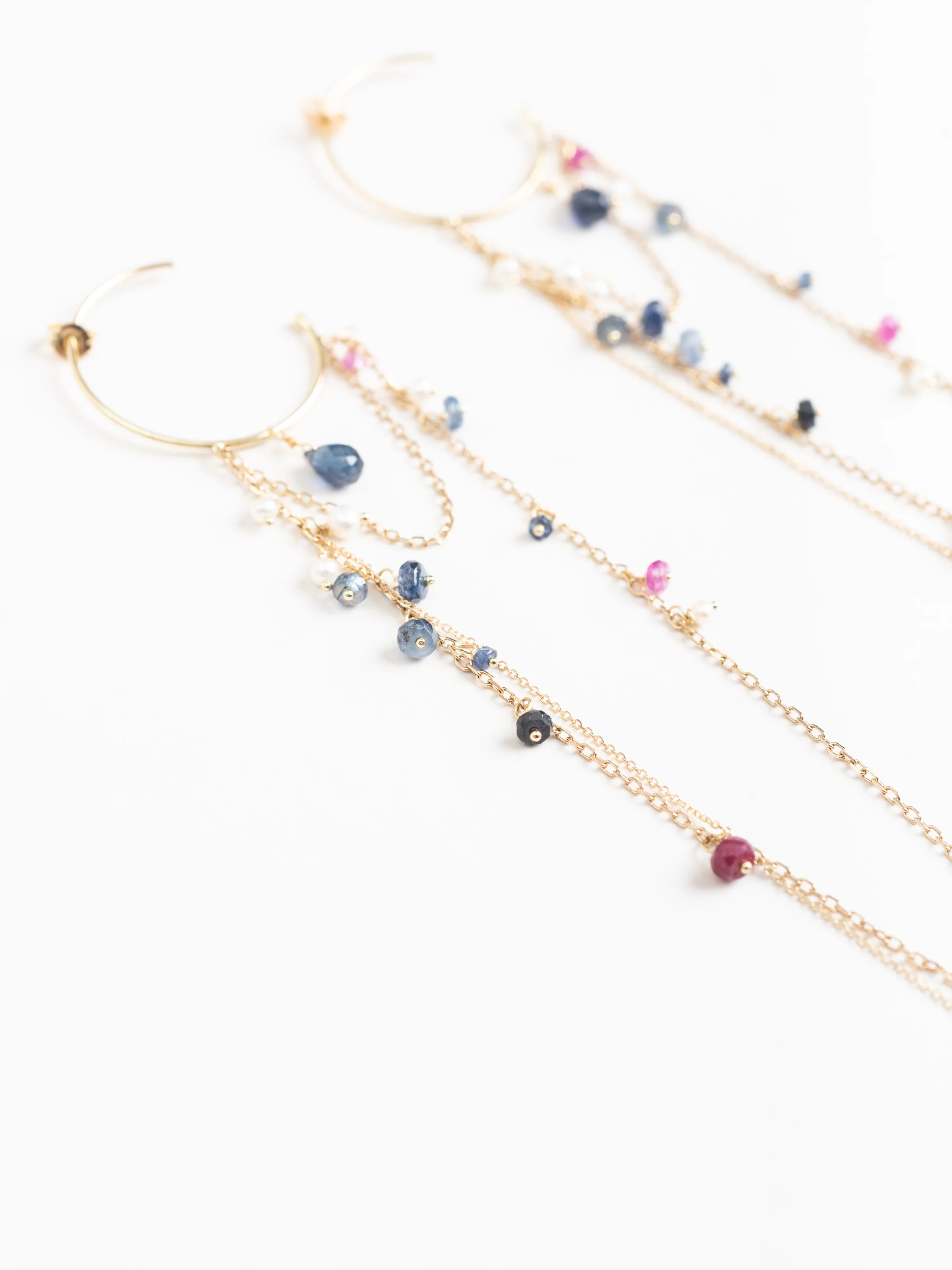 hanging hoop earrings - Image 2