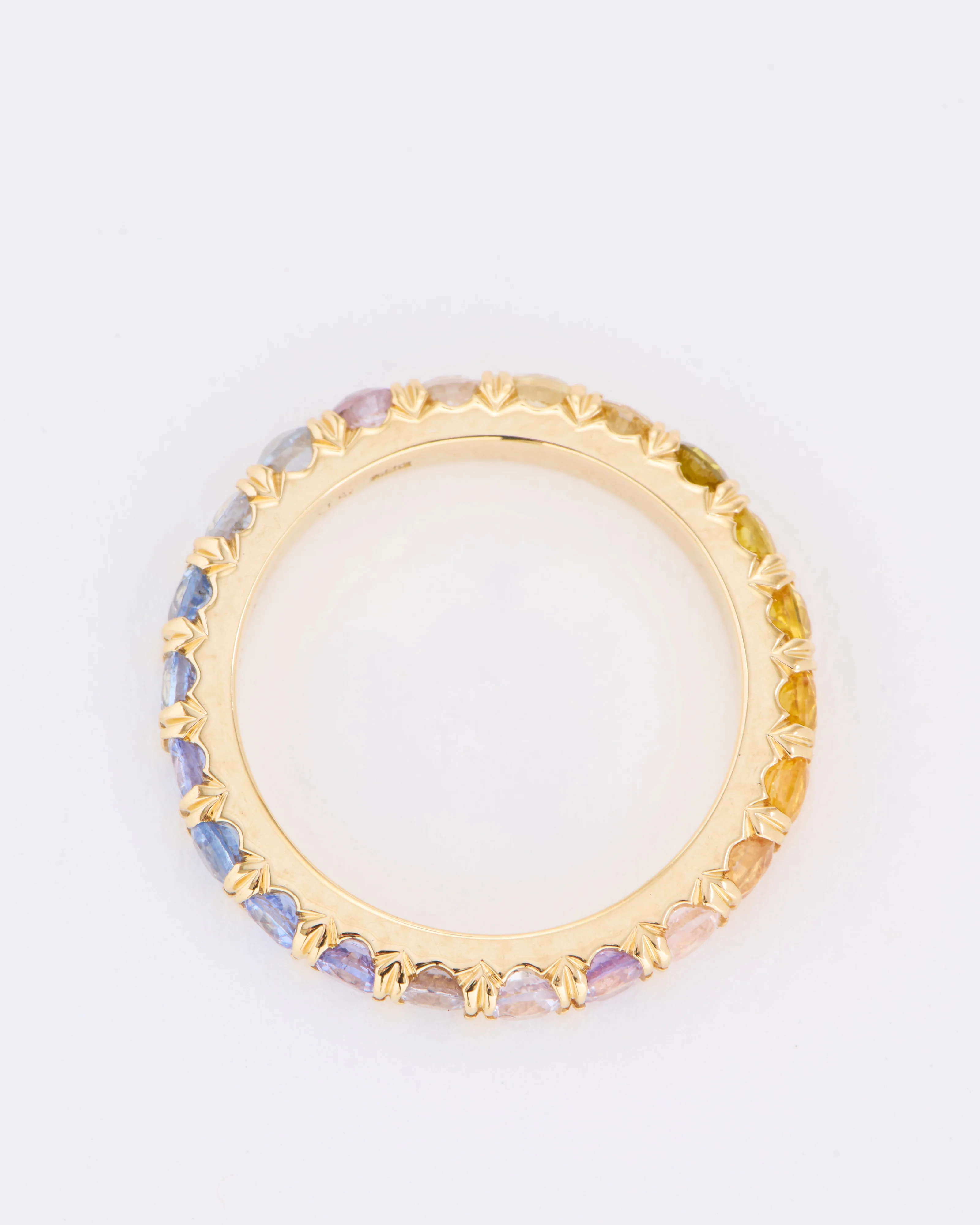 chunky ombré sapphire eternity ring - Image 4